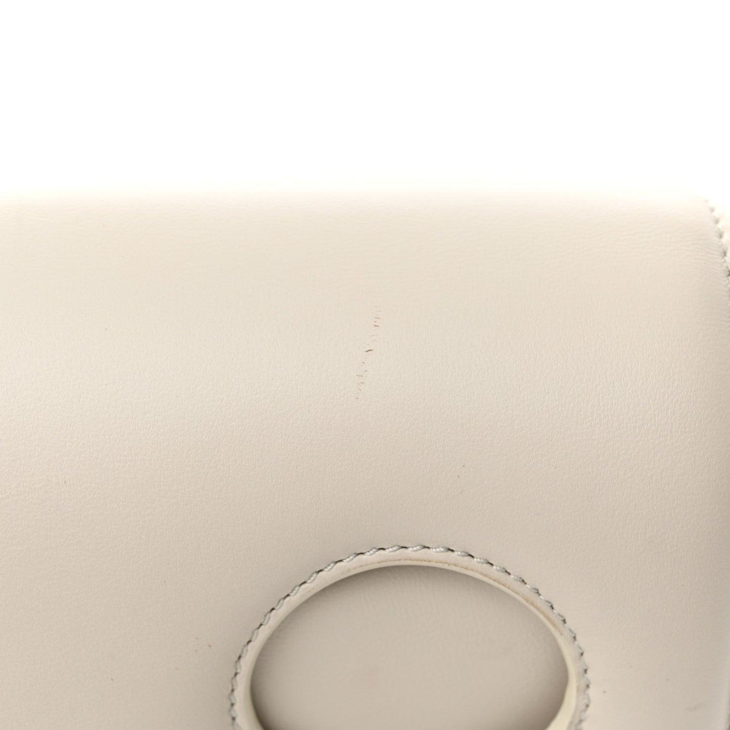 Calfskin Burrow 22 Shoulder Bag Beige