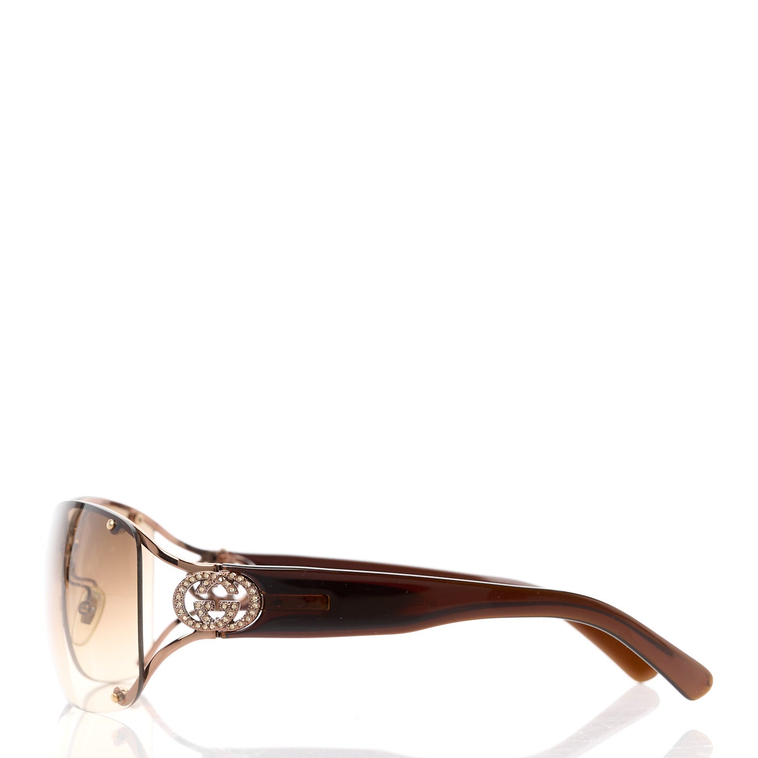 Gucci Crystal GG 2820/F/S Sunglasses Brown 3 of 10