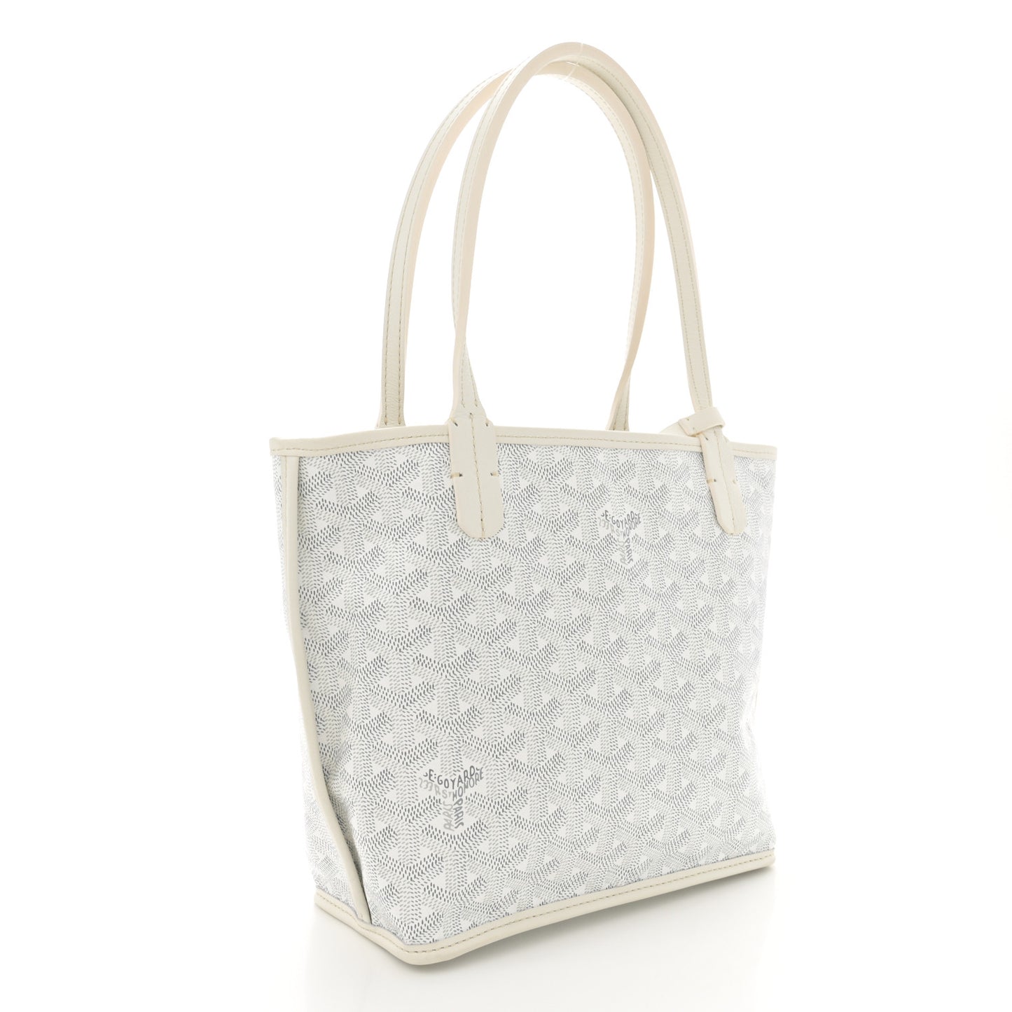 Goyardine Reversible Mini Anjou White