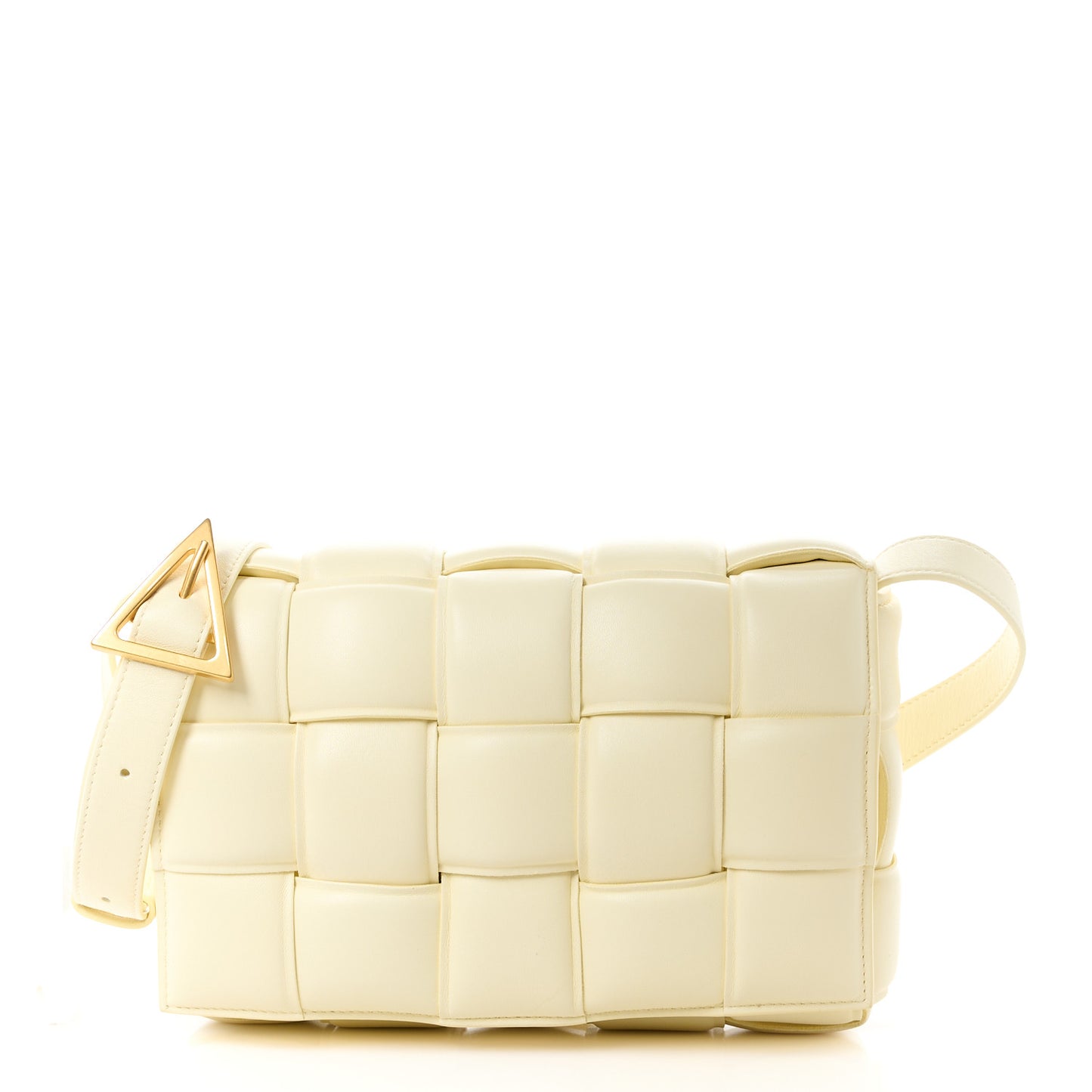 Nappa Maxi Intreccio Padded Cassette Crossbody Bag Zest