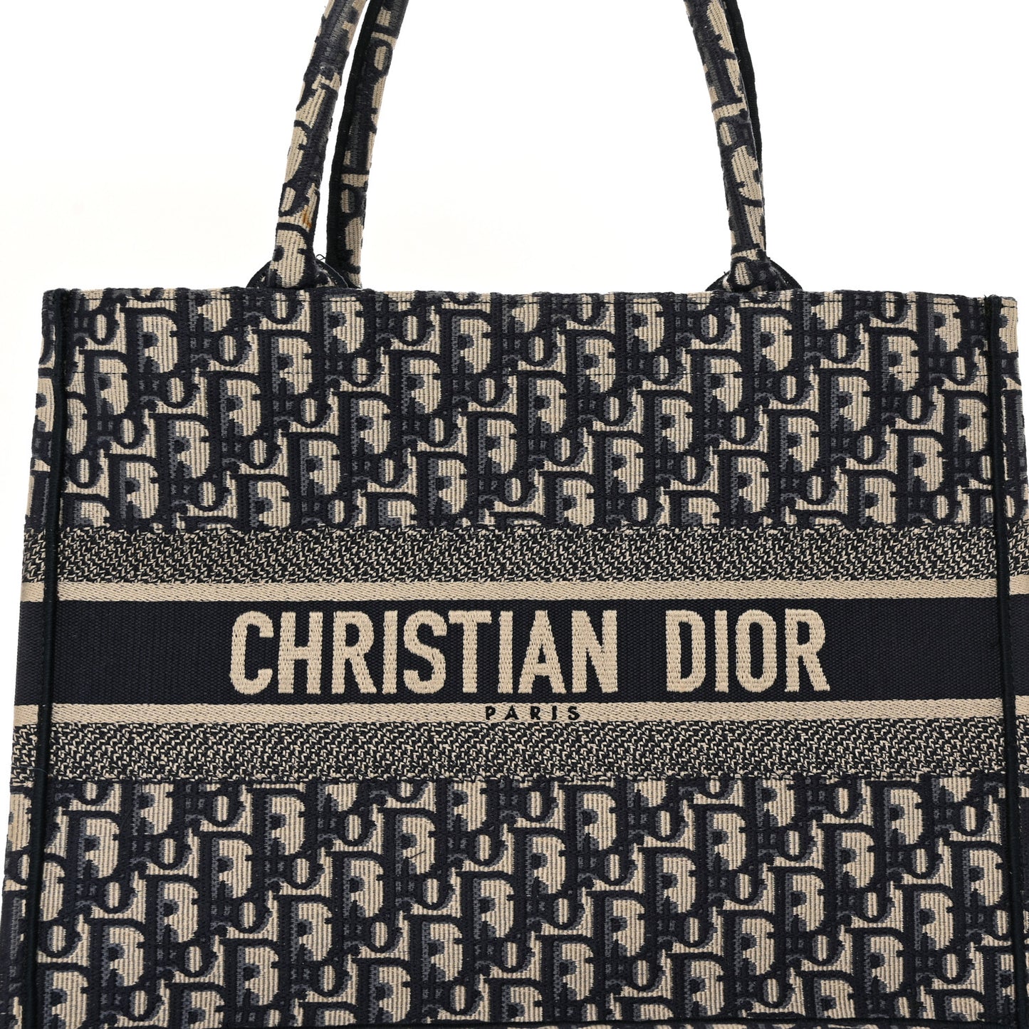 Oblique Medium Book Tote Blue Multicolor