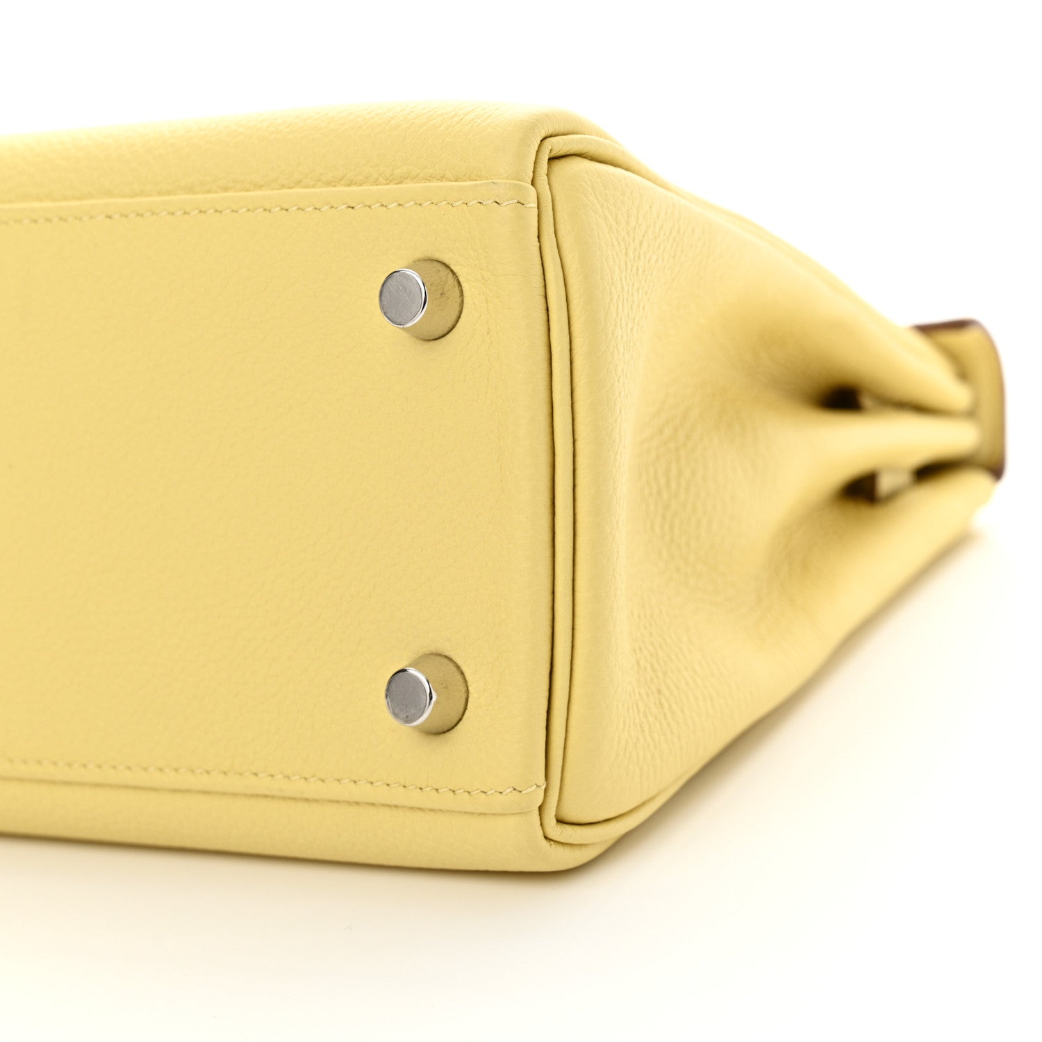 Hermes Togo Kelly Retourne 25 Jaune Poussin 10 of 11