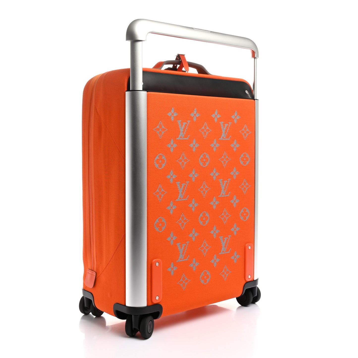 Knit Monogram Horizon Soft 55 Suitcase Orange