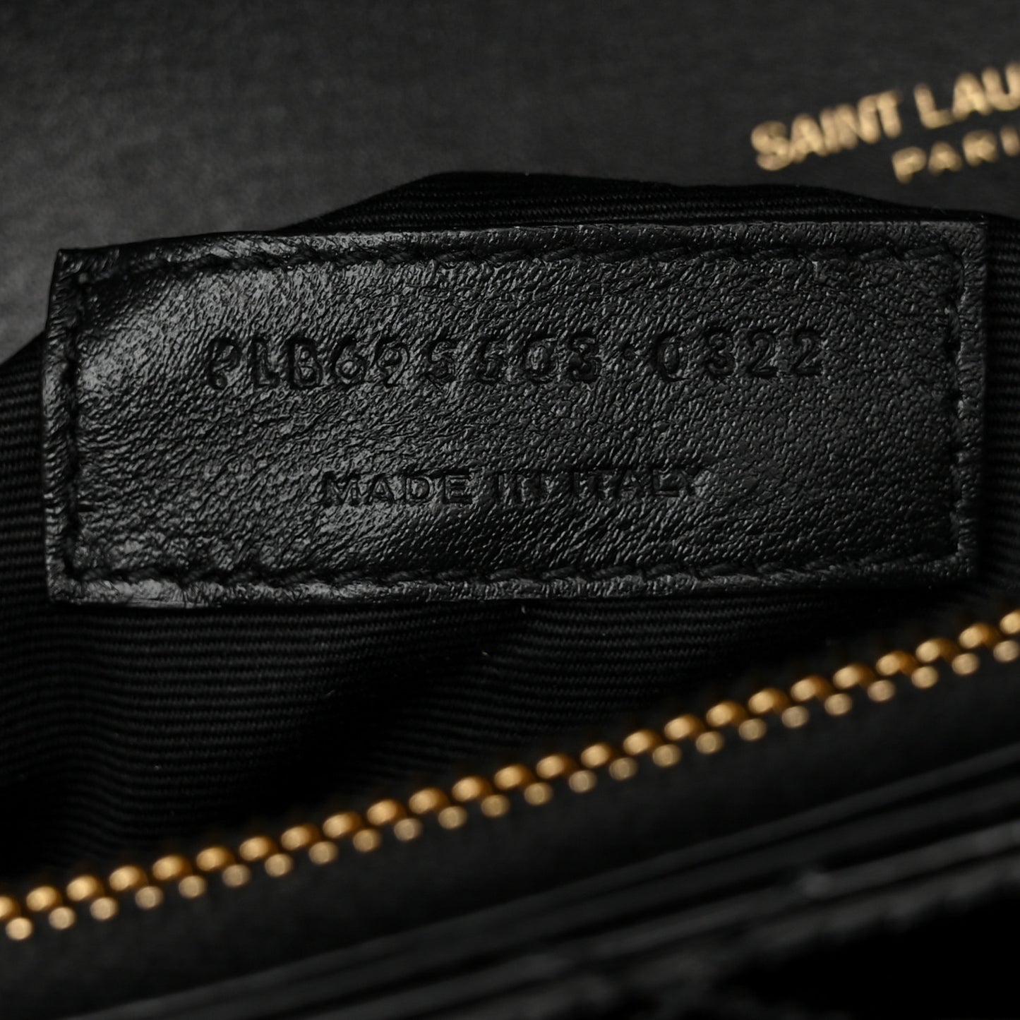 Calfskin Quilted Lacquered Gaby Satchel Black