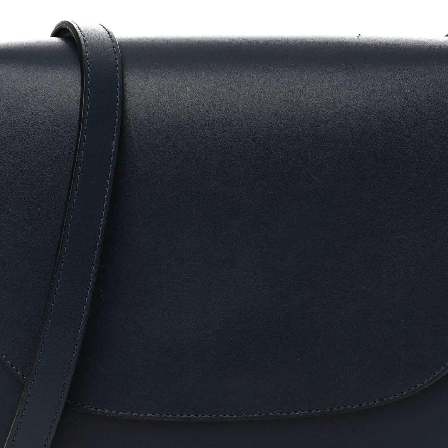 Calfskin Flap Crossbody Bag Blue