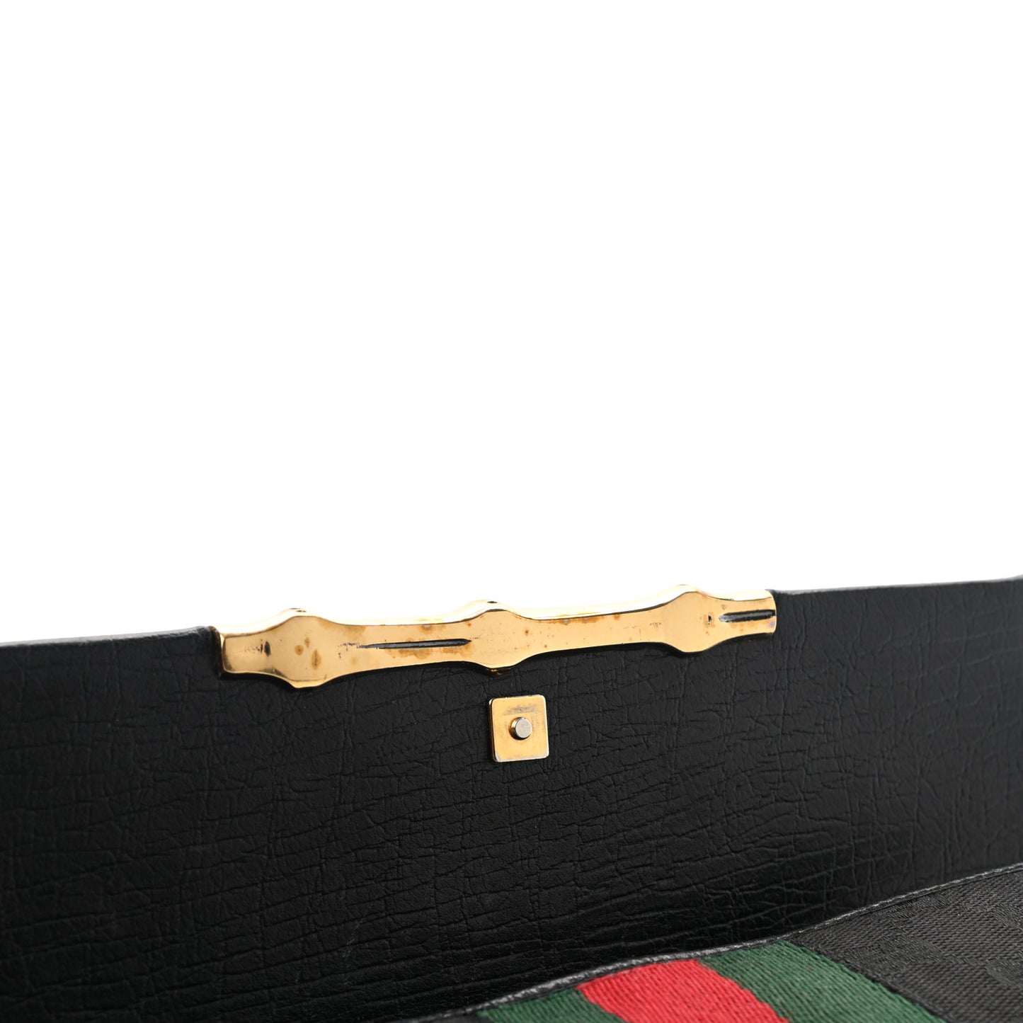Monogram Bamboo Web Clutch Black