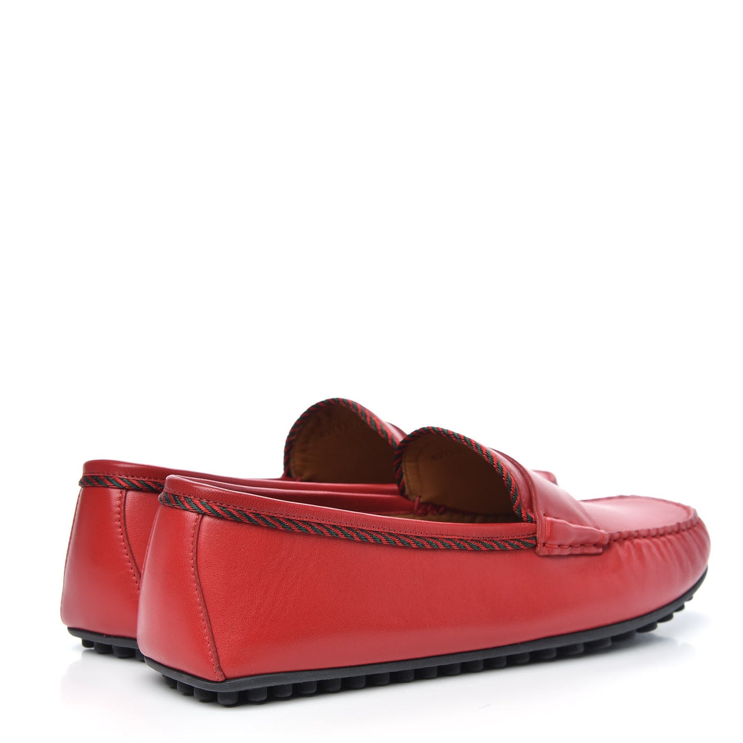 Nappa Mens Bee Driver Loafers 10.5 Red