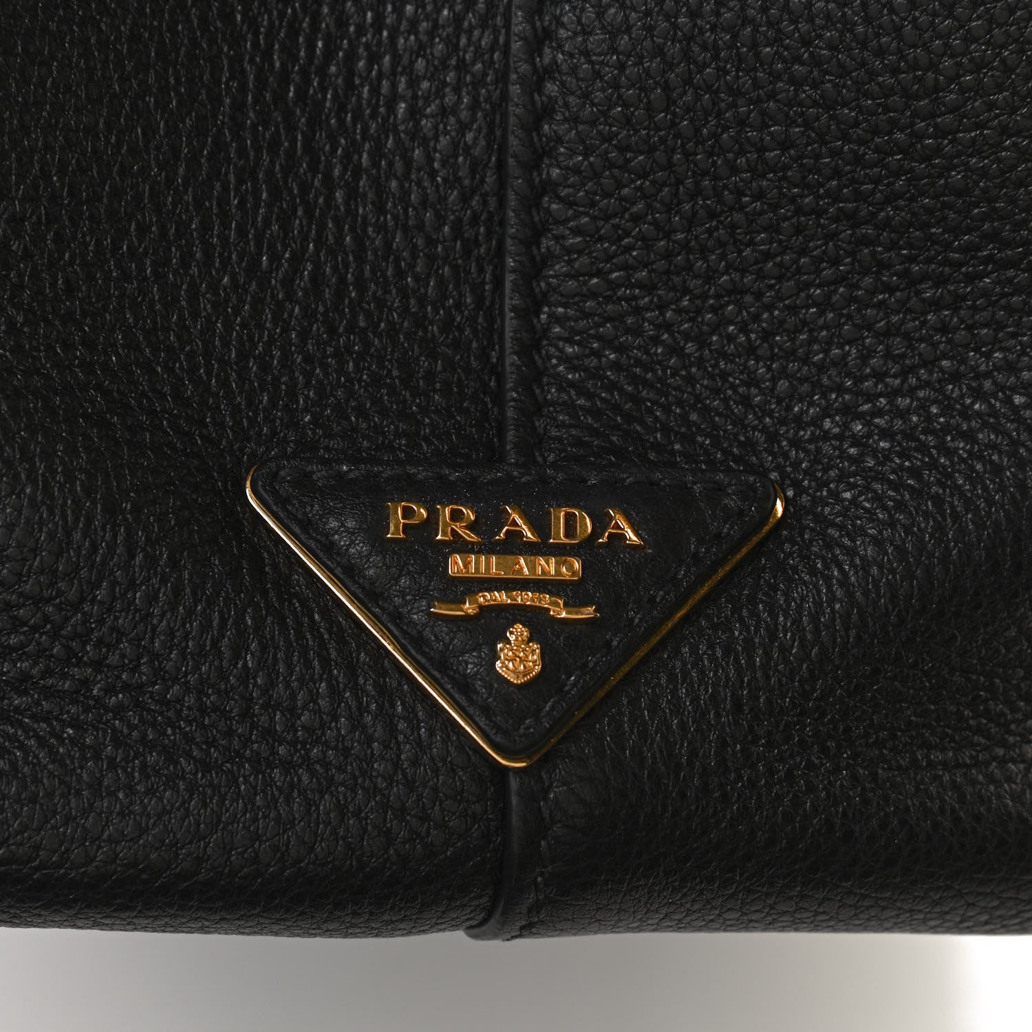 Prada Vitello Phenix Embossed Logo Hobo Black 12 of 12