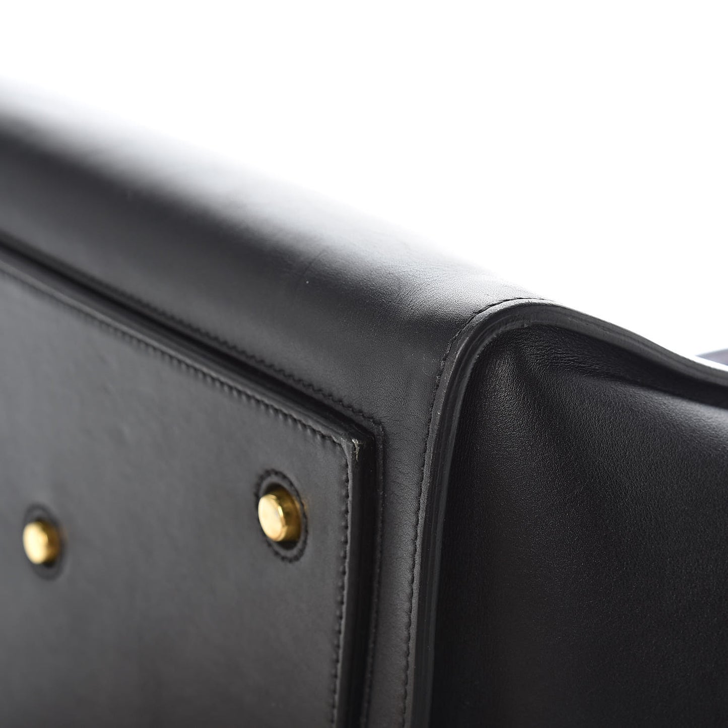 Smooth Calfskin Large Bi-Color Tie Knot Tote Black Navy