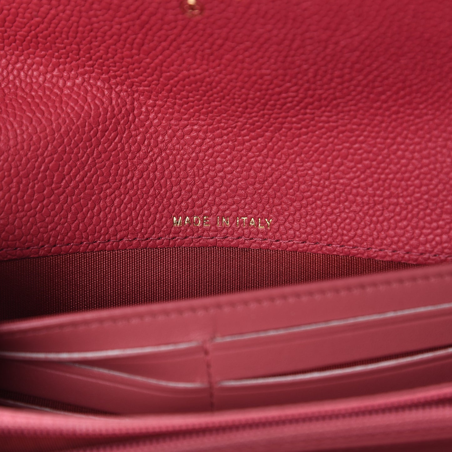 Caviar Quilted CC Box Gusset Flap Wallet Pink