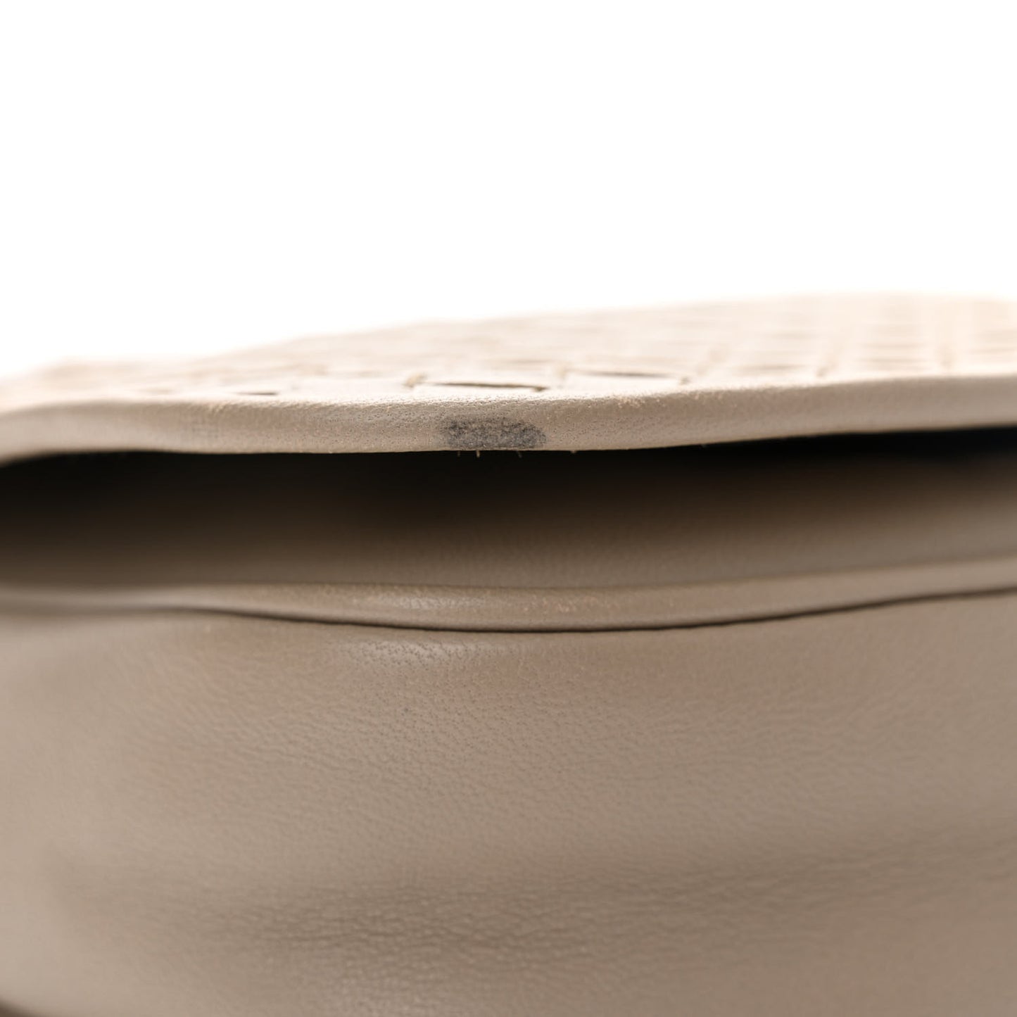 Nappa Intrecciato Mini Flap Crossbody Fume