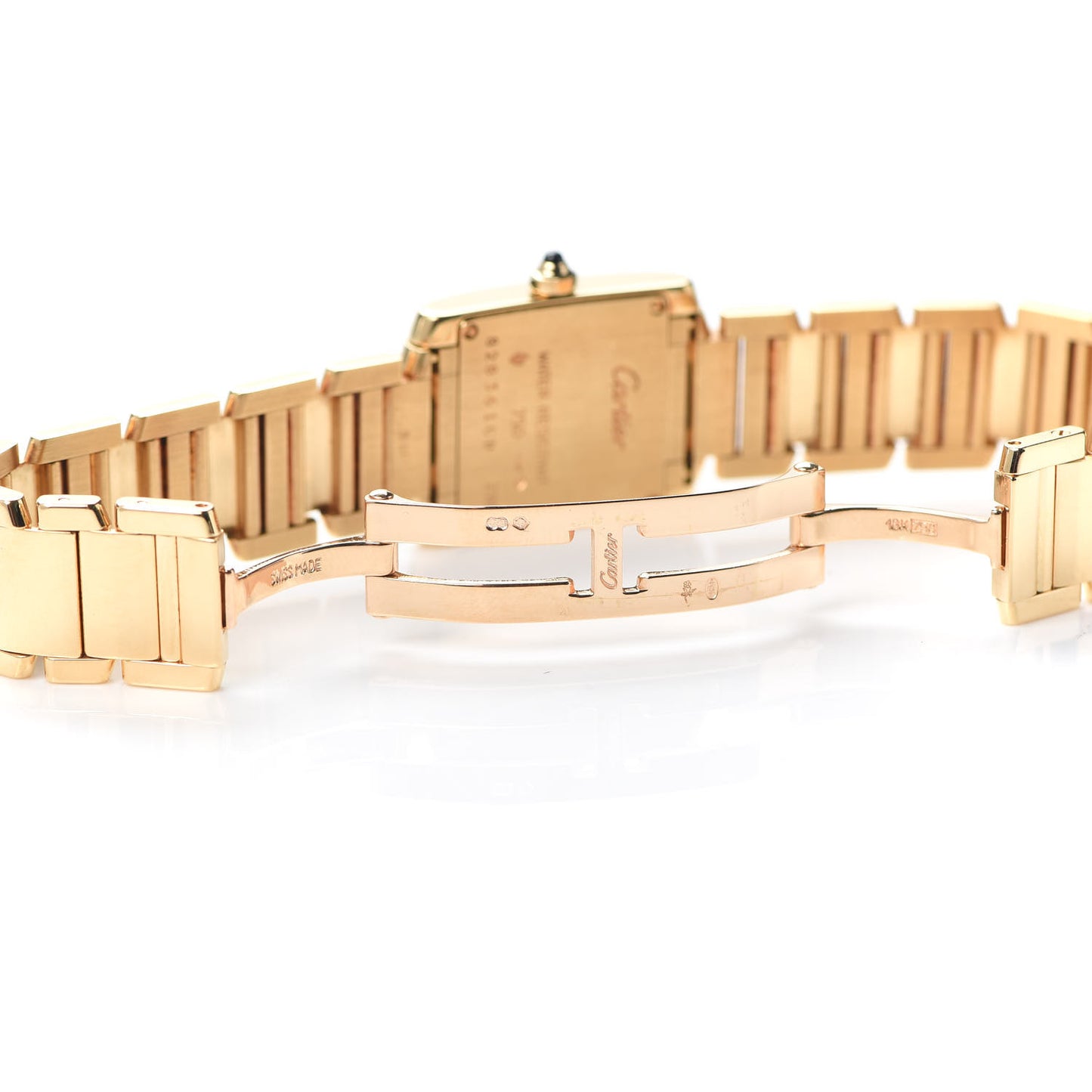 18K Yellow Gold 20mm Tank Francaise Quartz Watch