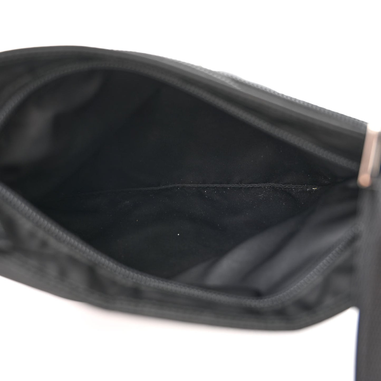 Nylon Vela Flat Messenger Bag Black