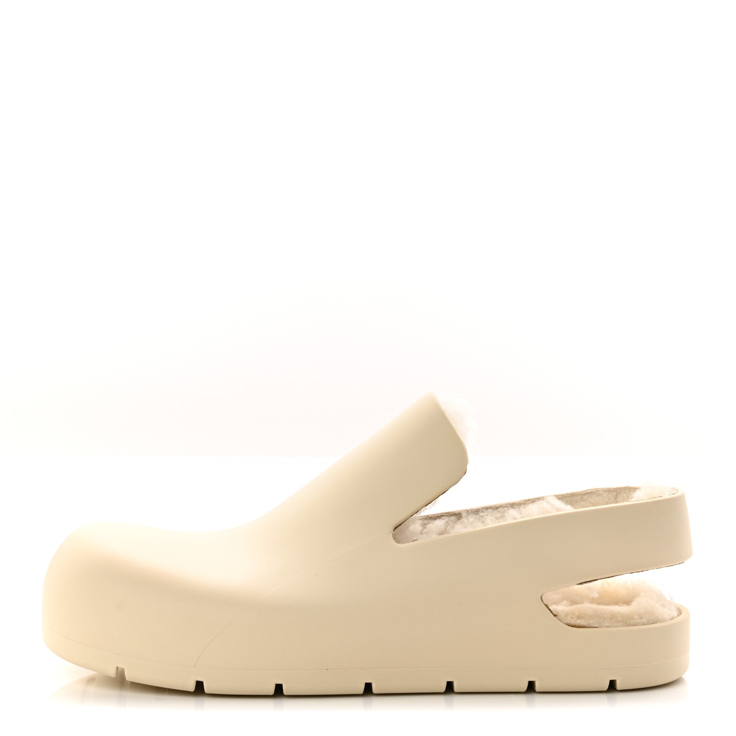 Bottega Veneta Rubber Cozy Puddle Sandals 38 Beige 1879134