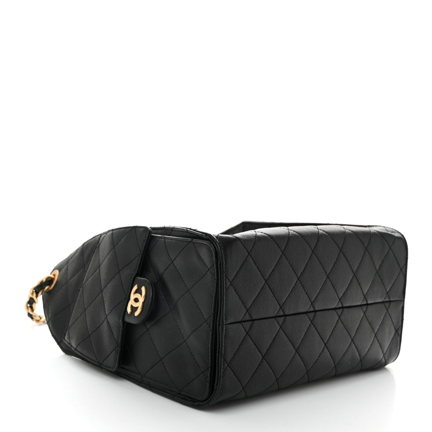 Caviar Quilted Small Chanel 25 Handbag Black