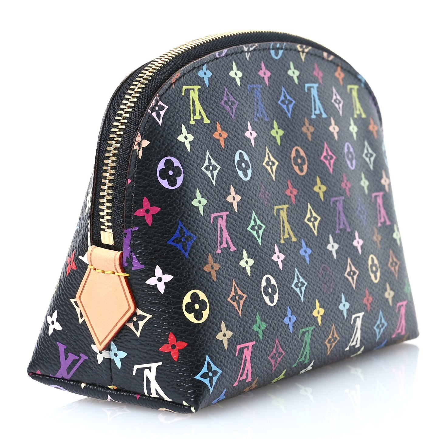 Monogram Multicolor Cosmetic Pouch Black Grenade