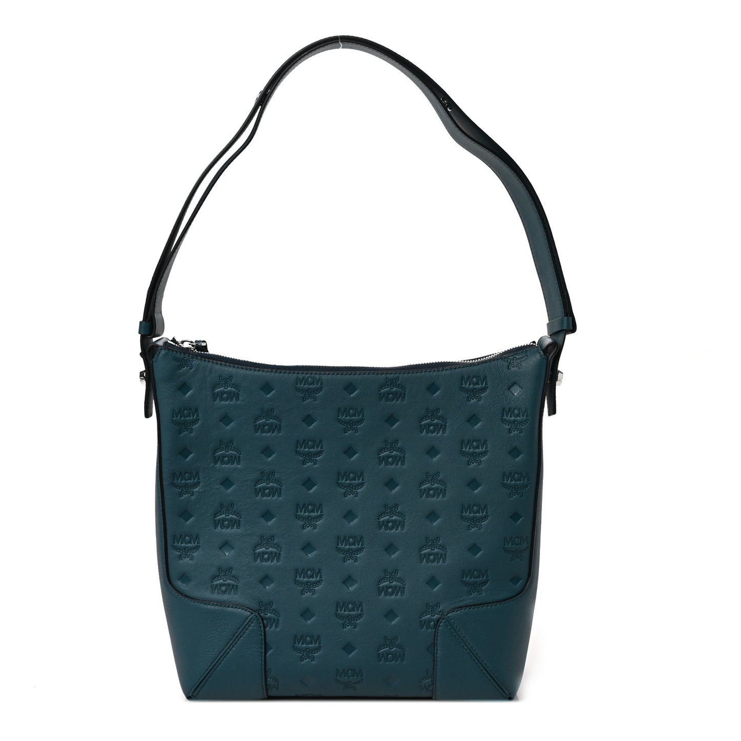 Calfskin Ottomar Monogram Medium Klara Hobo Teal