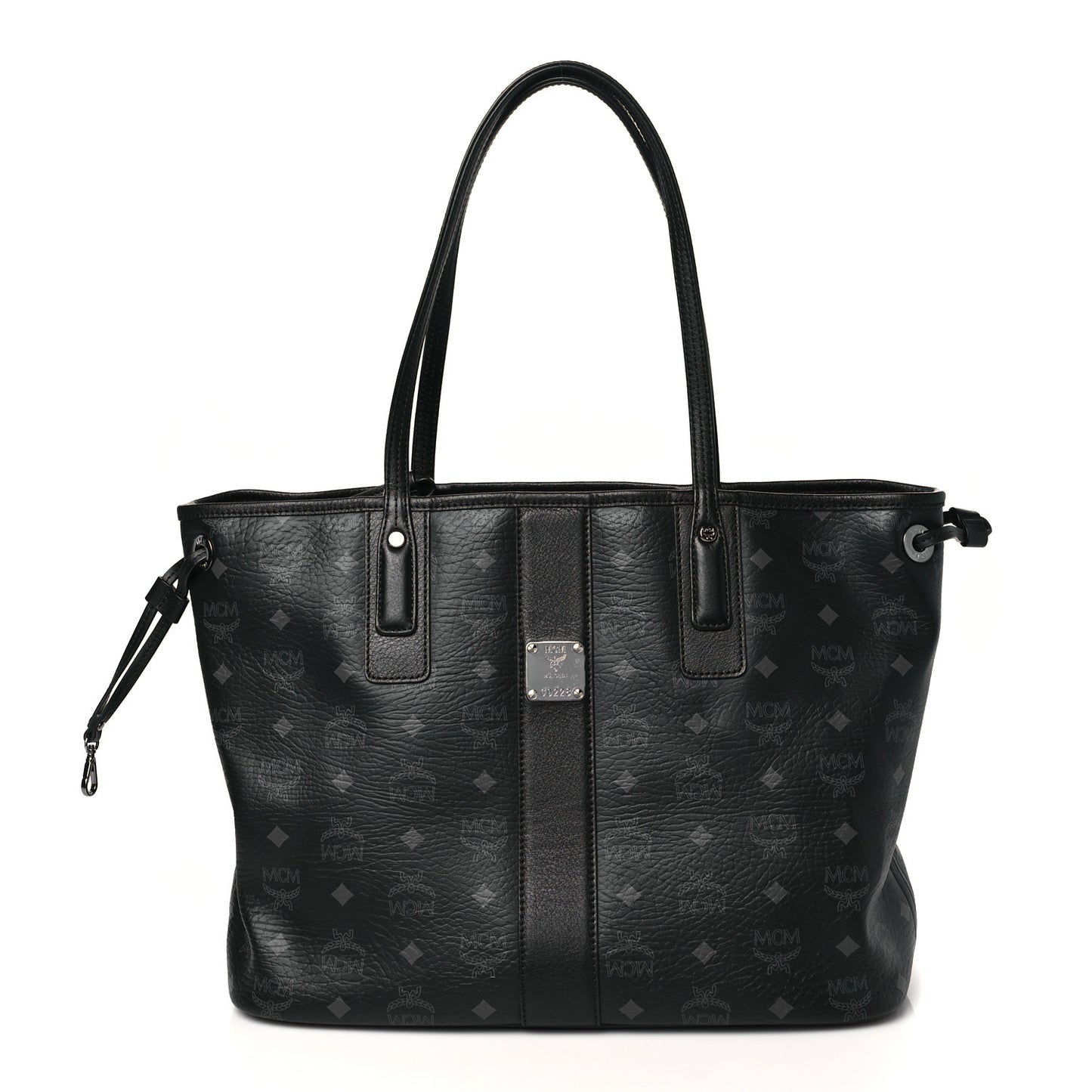Visetos Medium Liz Reversible Shopper Tote Black