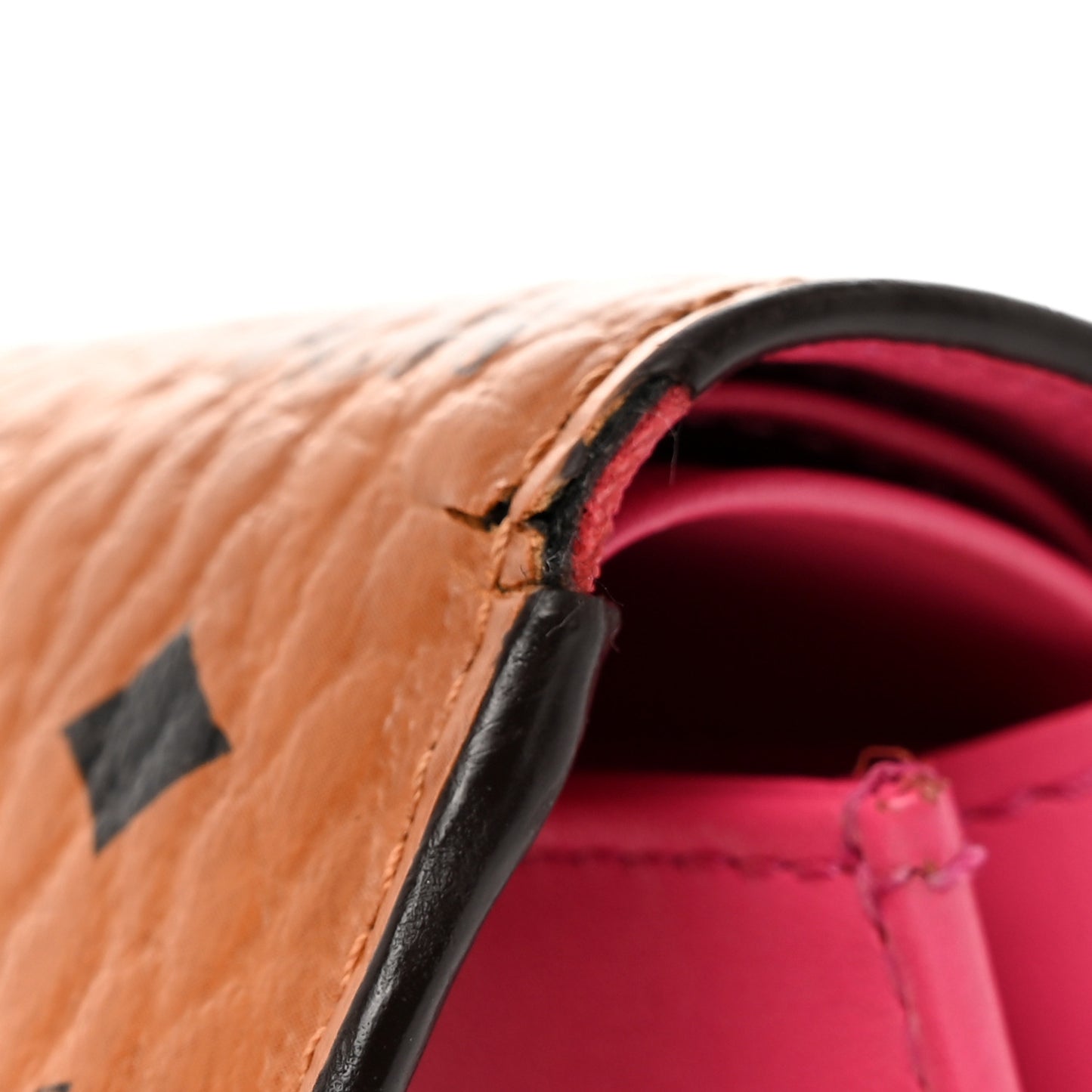 Visetos Rabbit Tri-Fold Wallet Cognac