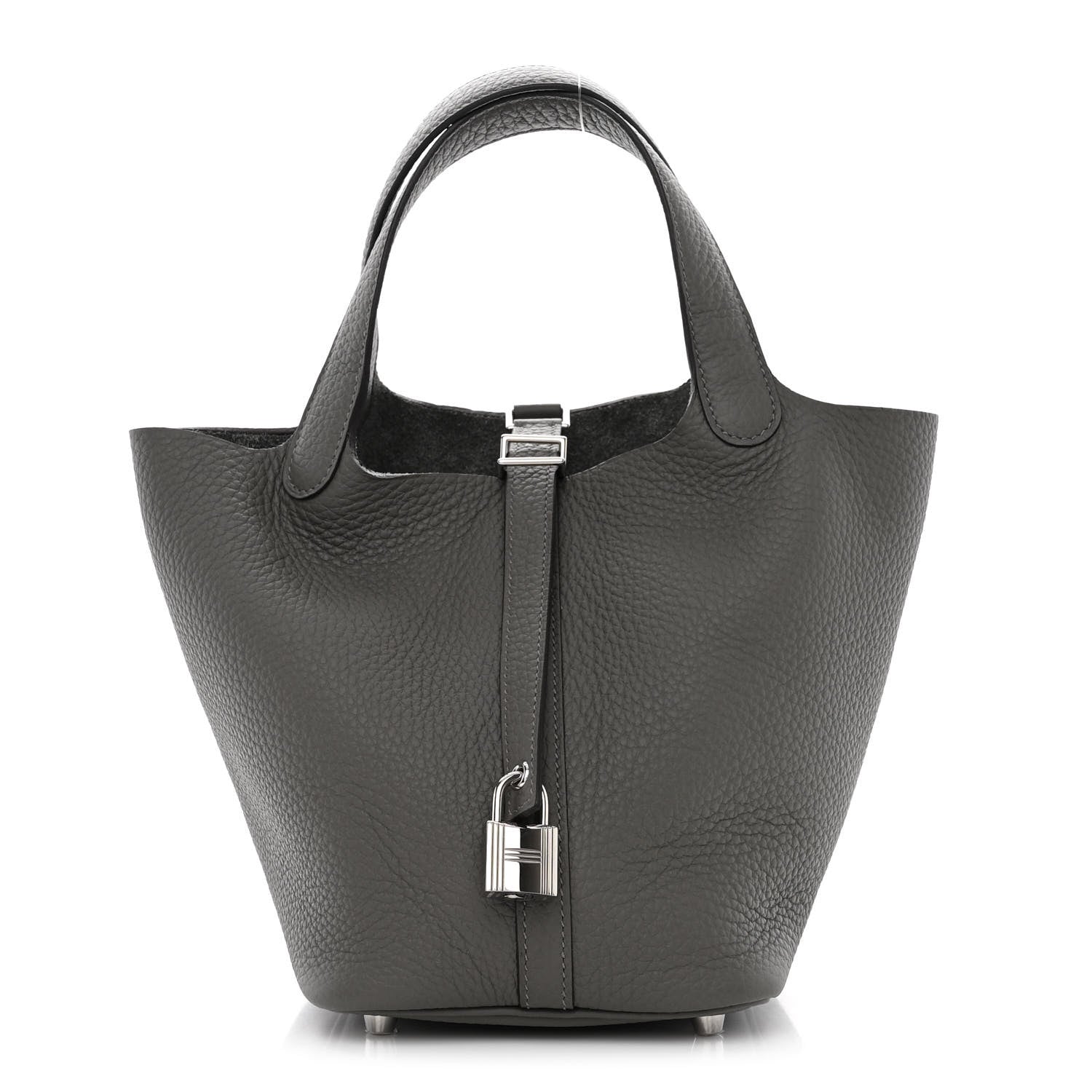 Hermes Taurillon Clemence Picotin Lock 18 PM Gris Meyer 1 of 11