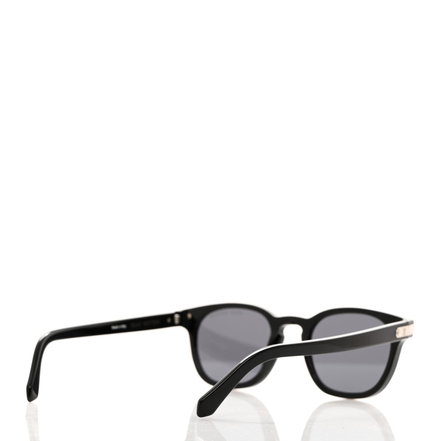 Louis Vuitton Acetate LV Signature Square Round Z1963U Sunglasses Black 4 of 8