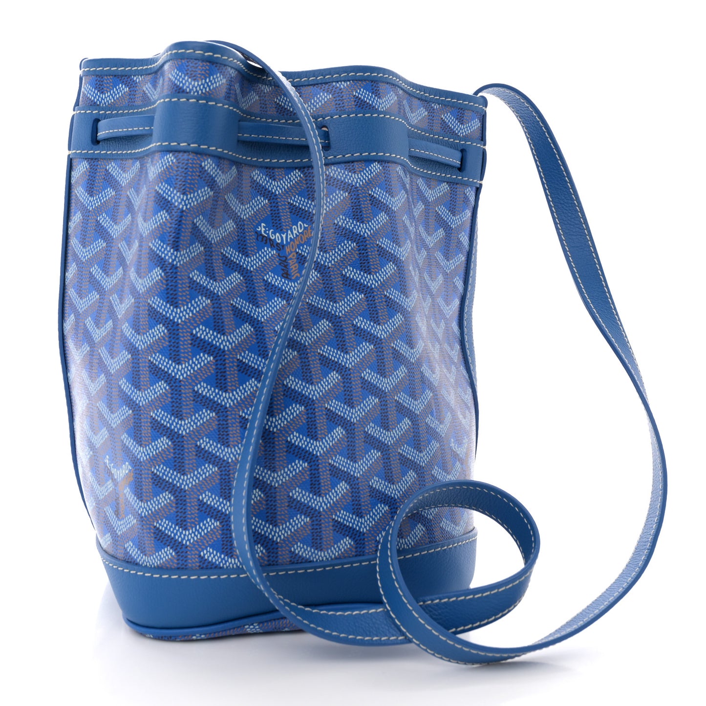 Goyardine Petit Flot Bucket Bag PM Sky Morning