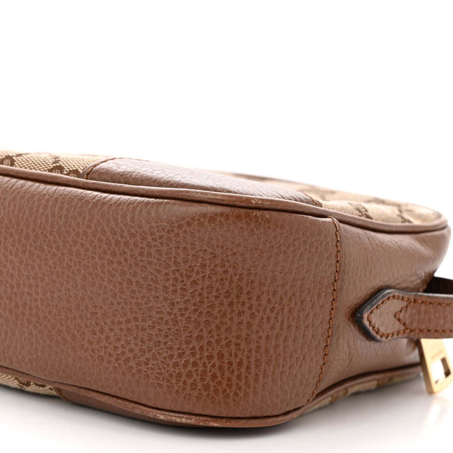 Gucci Monogram Mini Bree Messenger Bag Beige Tabacco 10 of 11