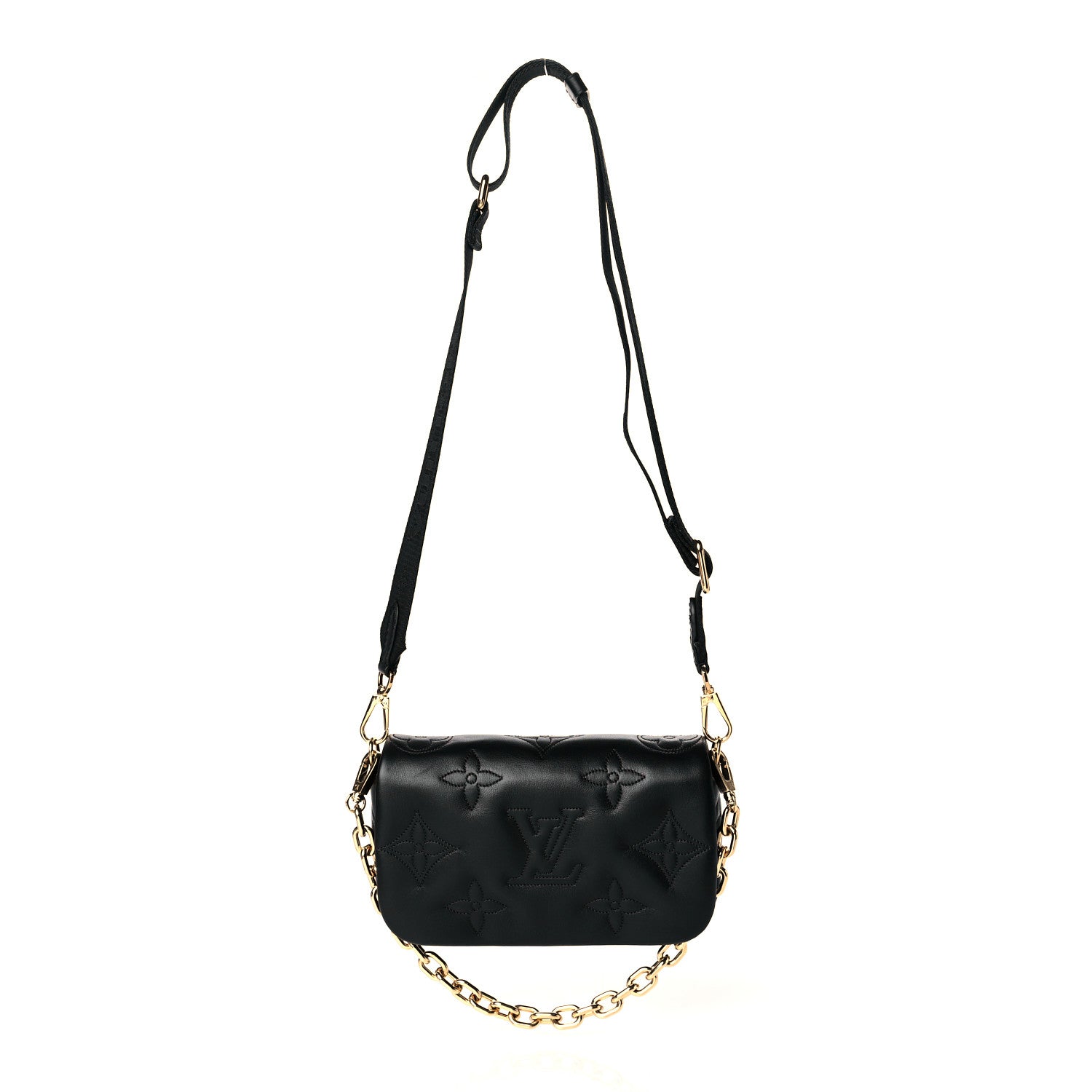 カ*シ様 LOUIS VUITTONバック Louis Vuitton Pink Quilted Leather New Wave Chain Leopard