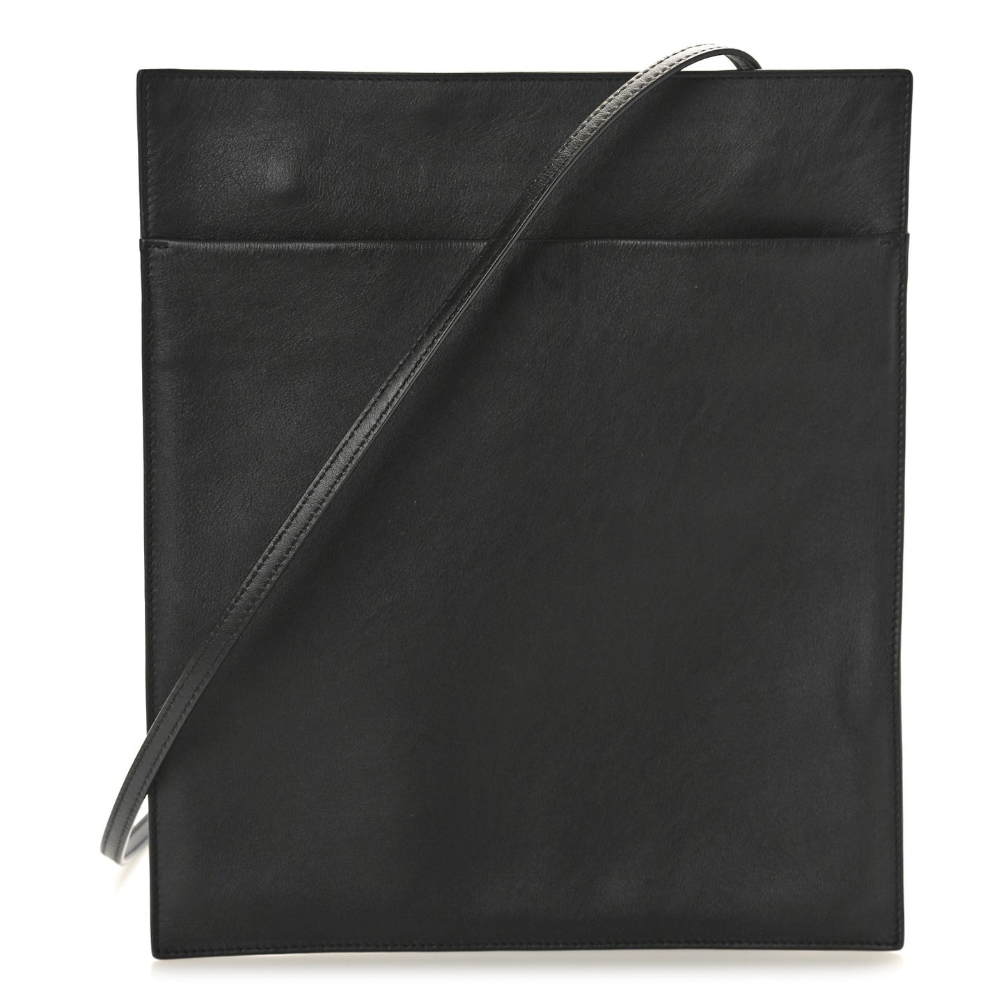 Calfskin Pocket Crossbody Black