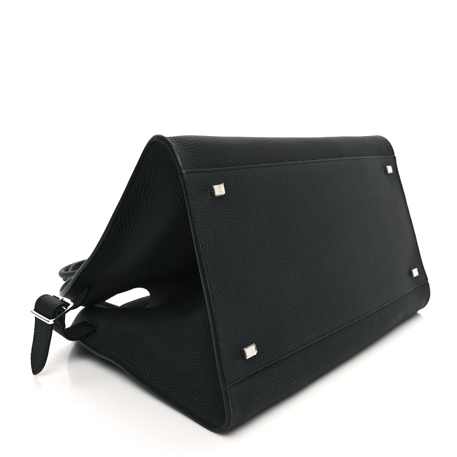 The Row Matte Grained Calfskin Soft Margaux 15 Black 4 of 10