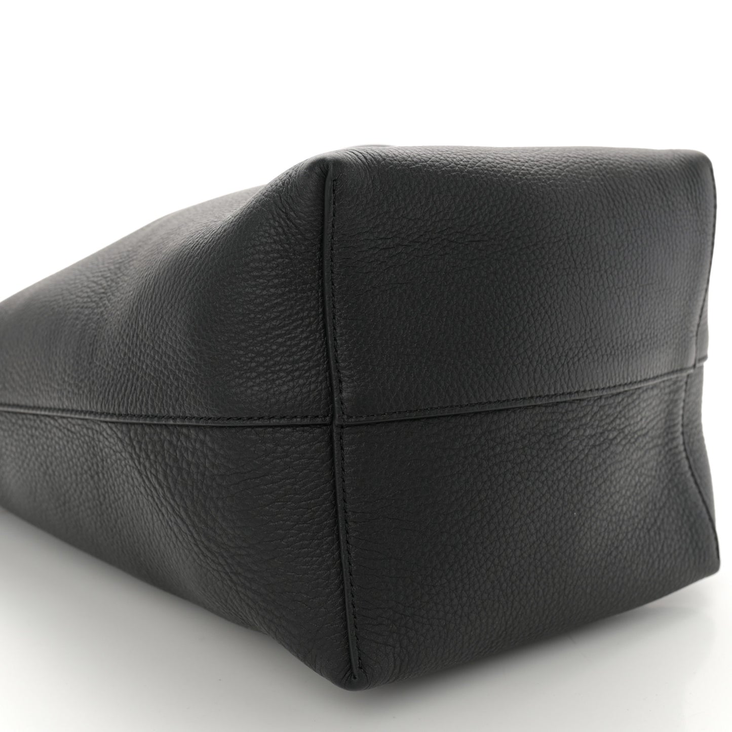 Grained Calfskin Medium N/S Park Tote Black