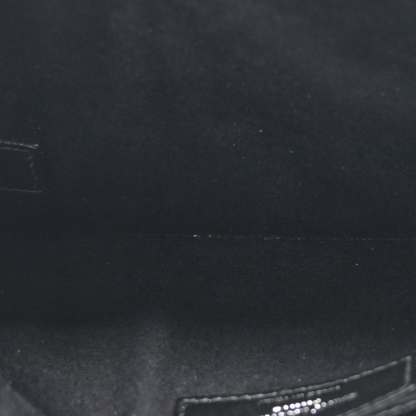 Calfskin Crocodile Embossed Uptown Monogram Pouch Black