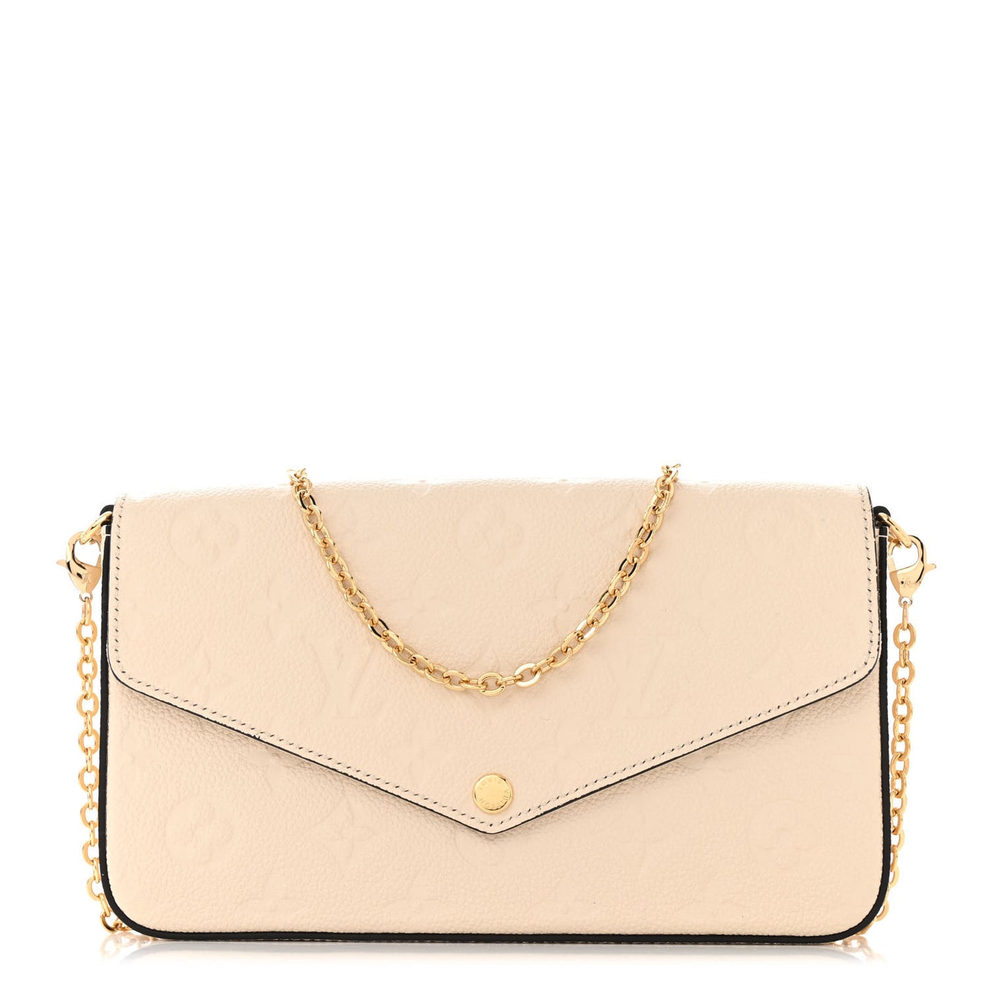 Empreinte Pochette Felicie Chain Wallet Cream