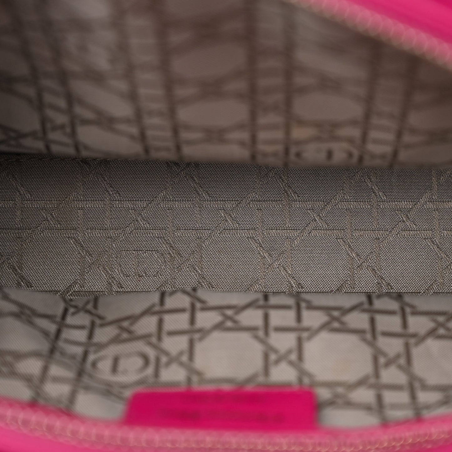 Lambskin Cannage Large Lady Dior Pink