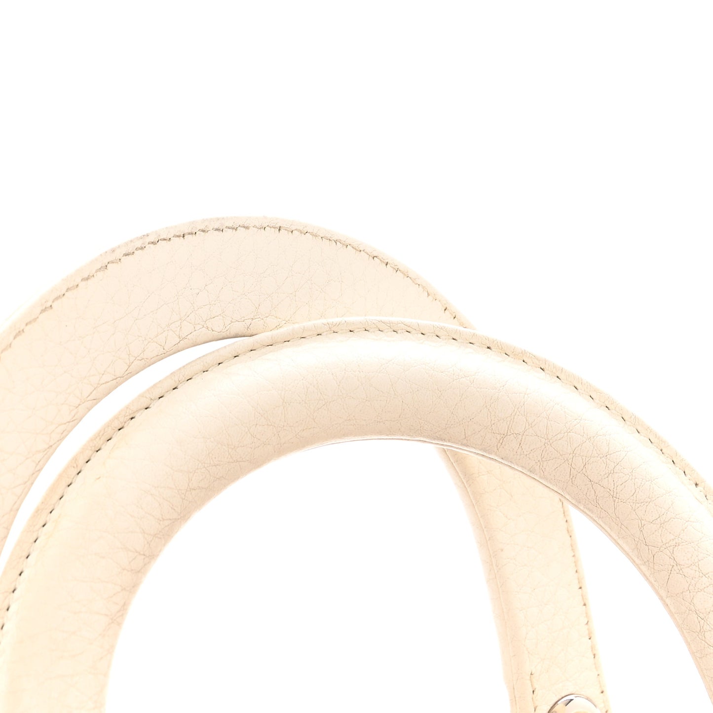Calfskin Cannage Print Medium Lady Dior White