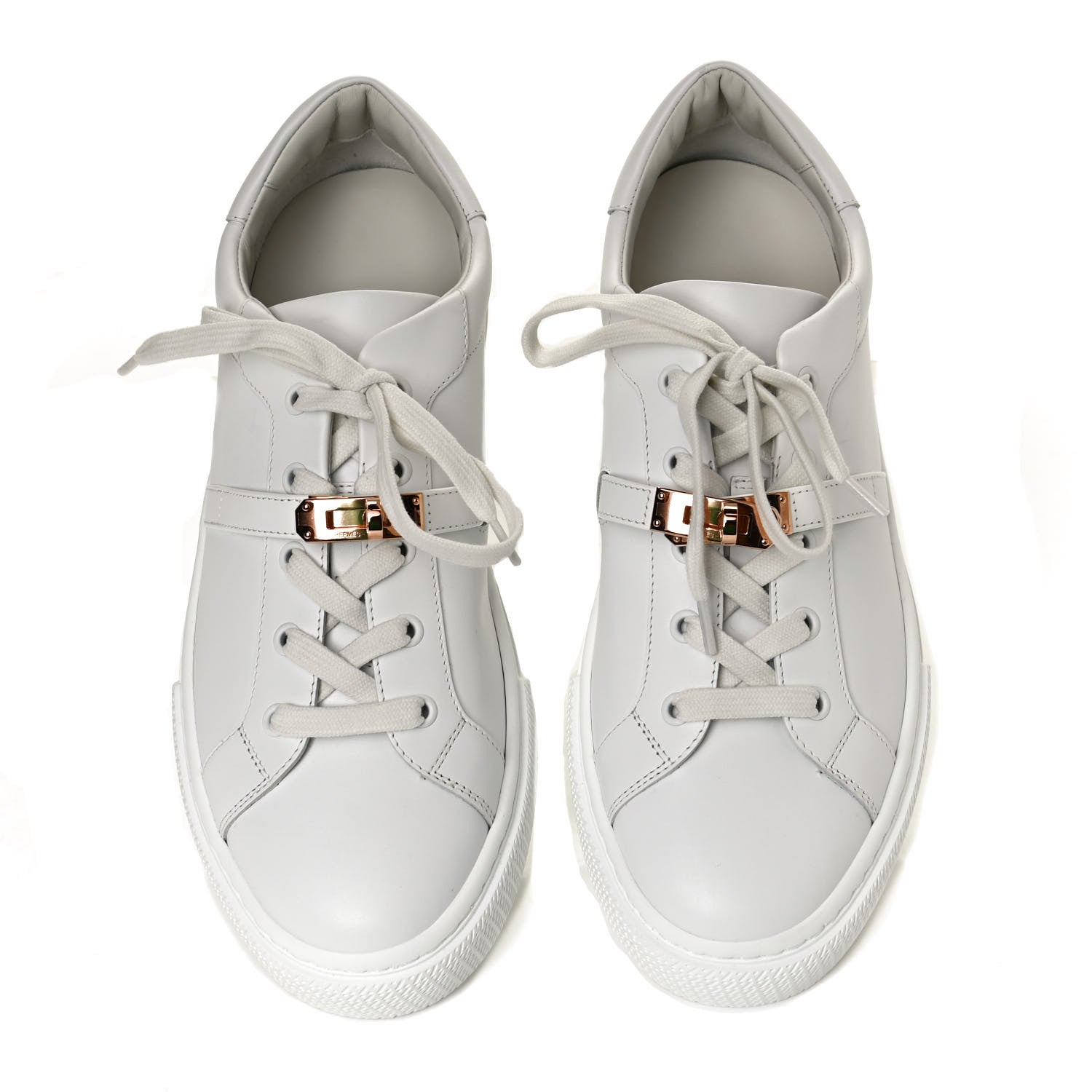 Hermes Calfskin Day Sneakers 41 White 5 of 10