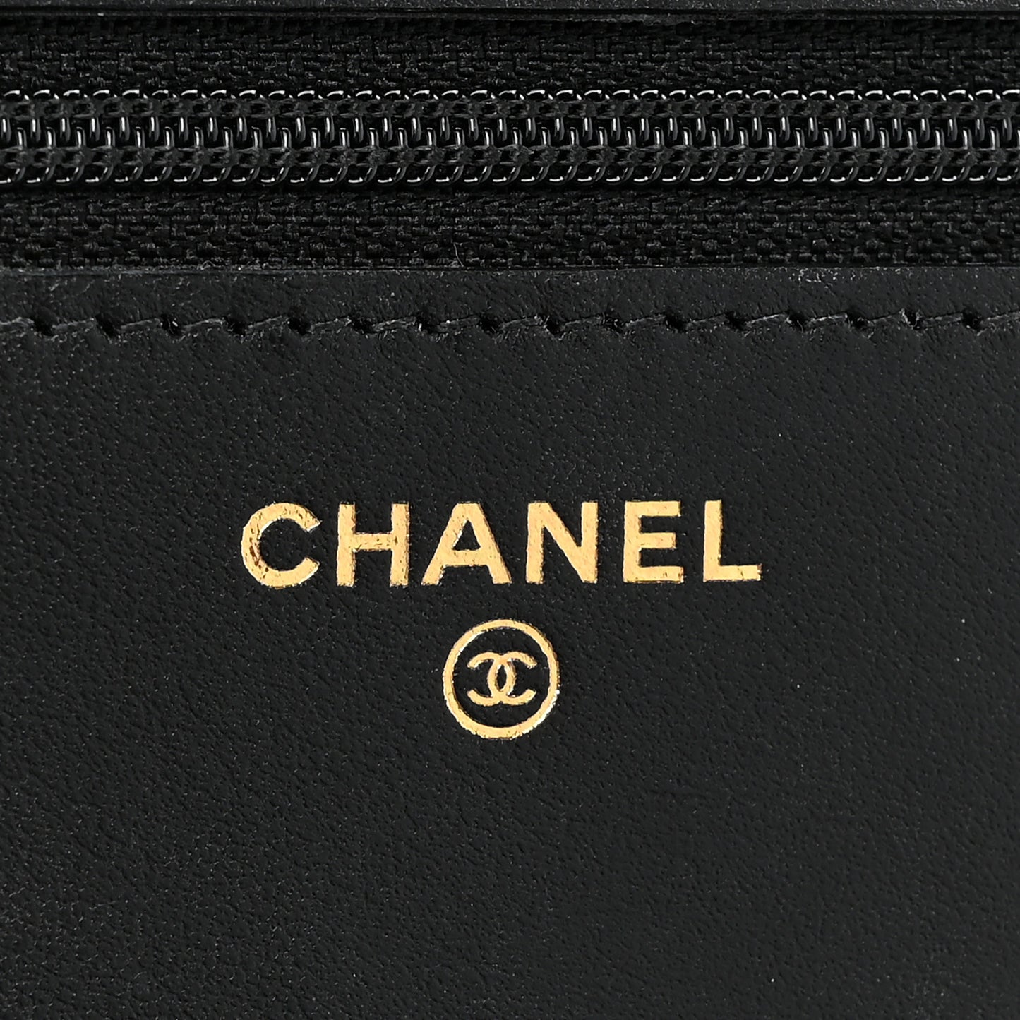 Caviar Quilted Boy Wallet On Chain WOC Black