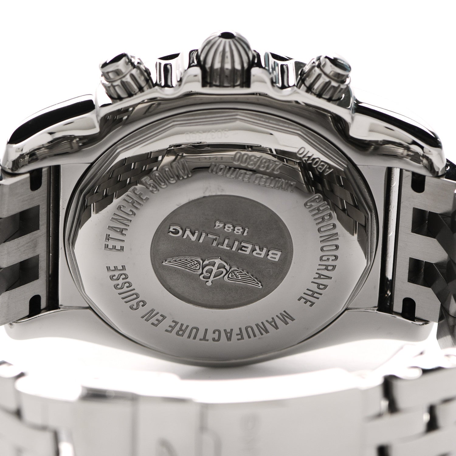 Breitling Stainless Steel Mother of Pearl 44mm Chronomat Automatic Watch AB0110 4 of 4