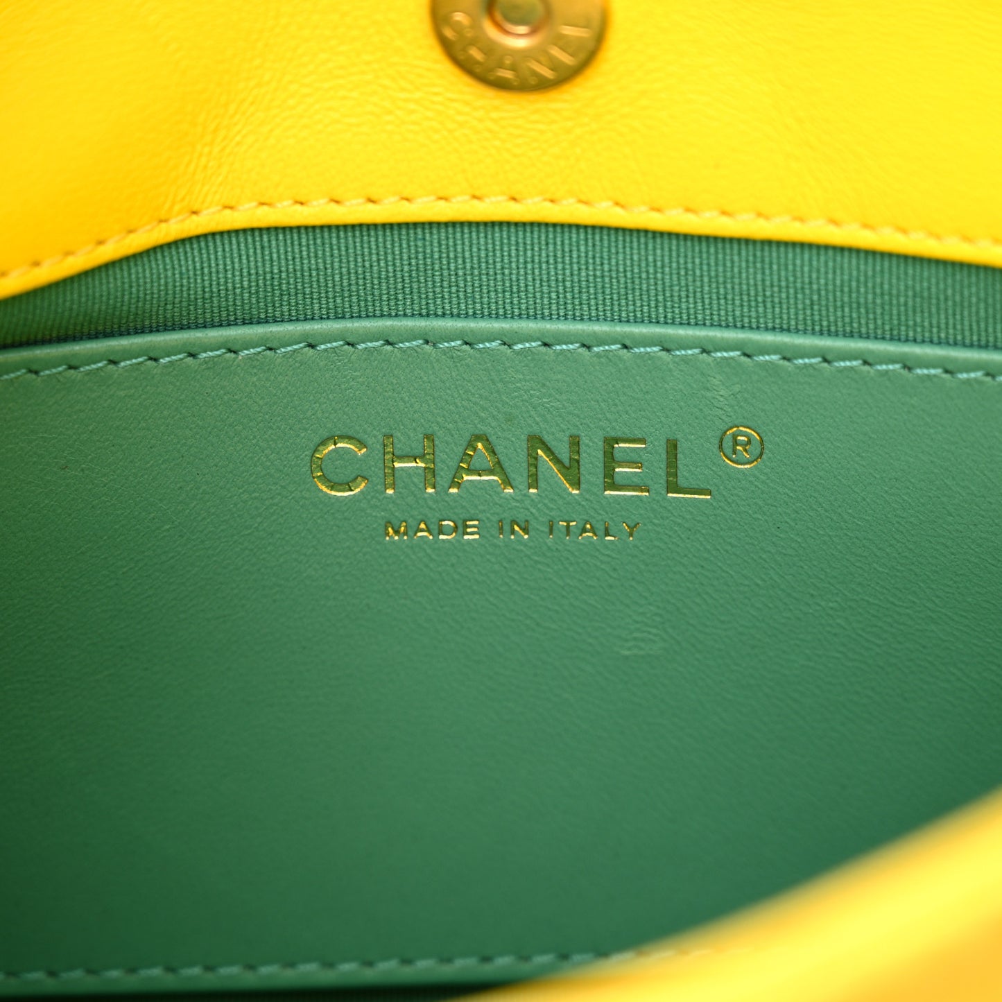 Jersey Quilted Small Wavy CC Hobo Yellow