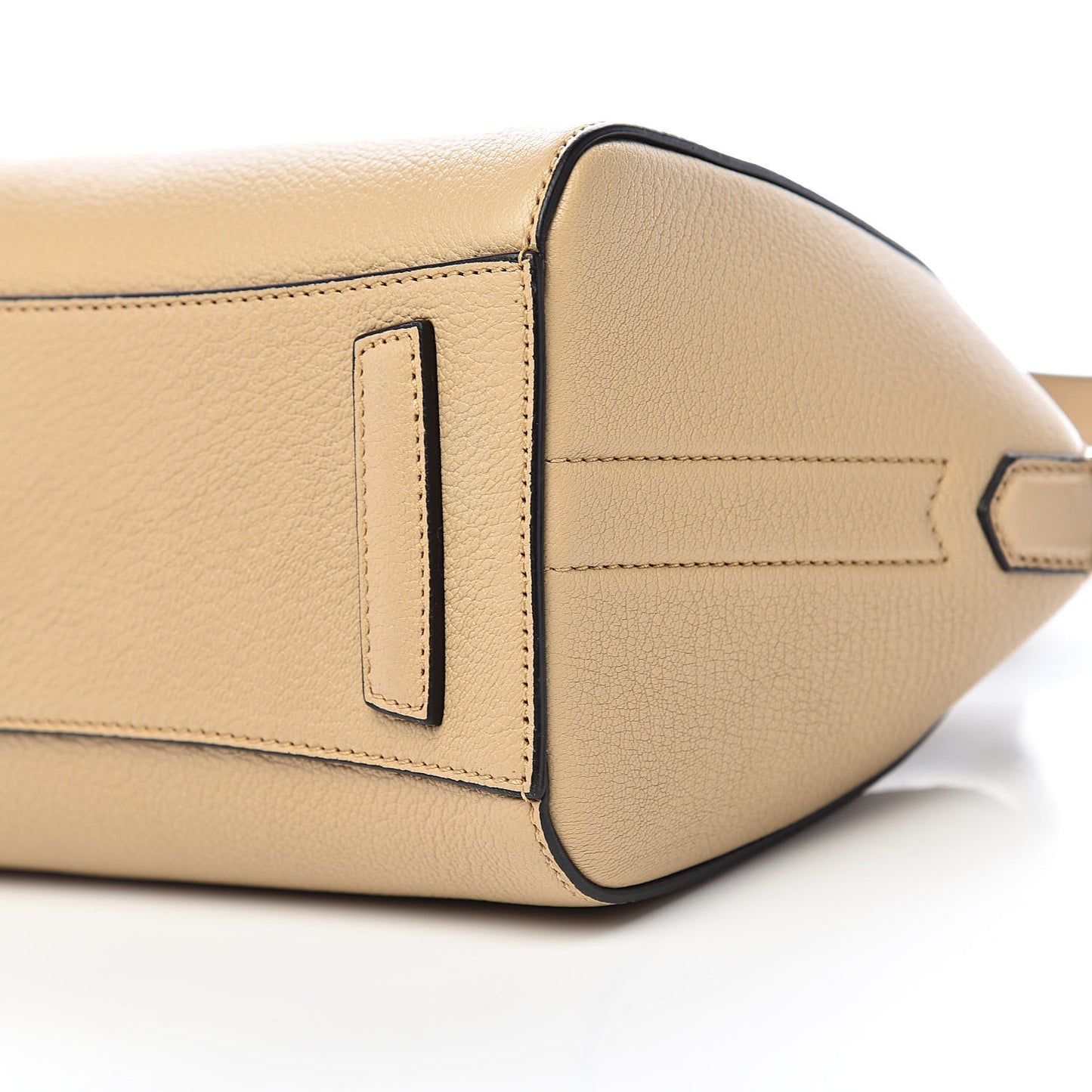 Sugar Goatskin Mini Antigona Beige Camel
