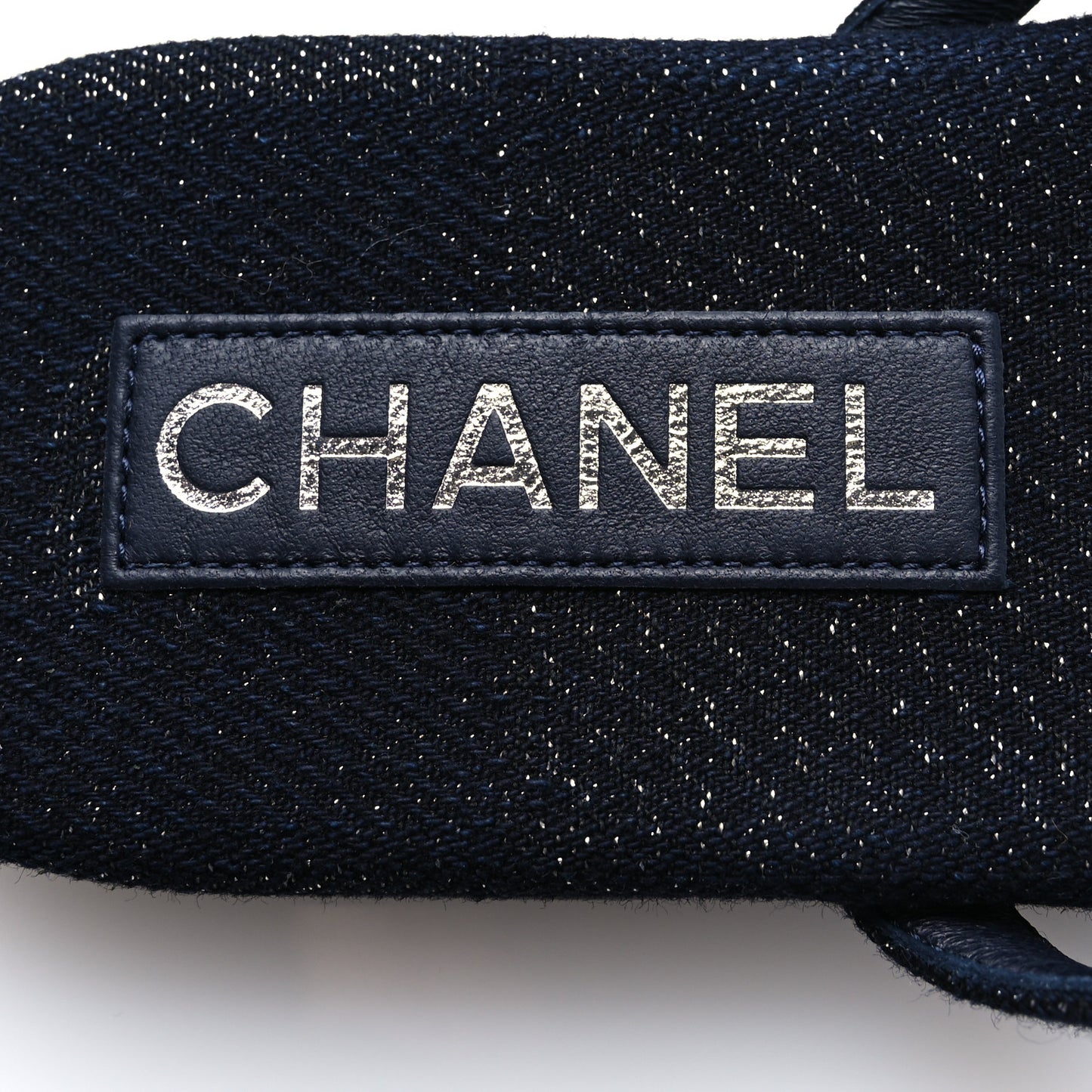 Velvet Crystal CC Thong Sandals 39 Dark Blue