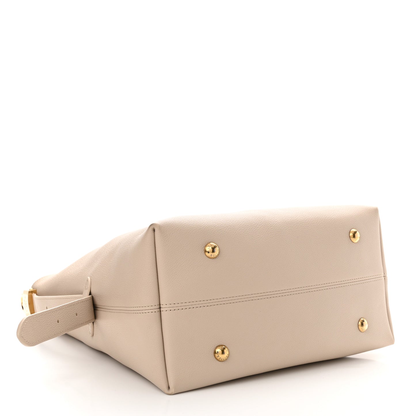 Grained Calfskin Low Key Hobo MM Limestone