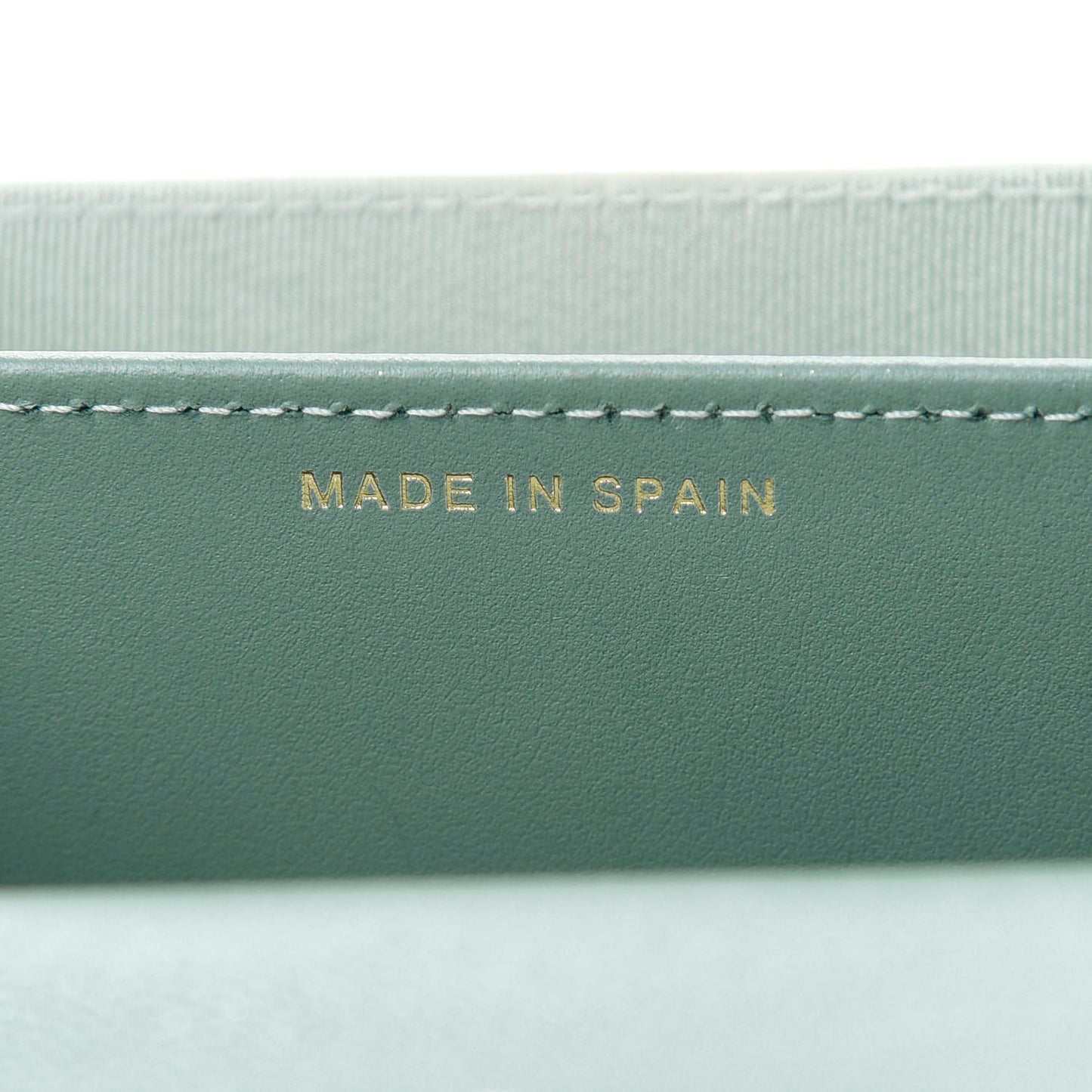 Iridescent Caviar Quilted Flap Card Holder Wallet Light Blue