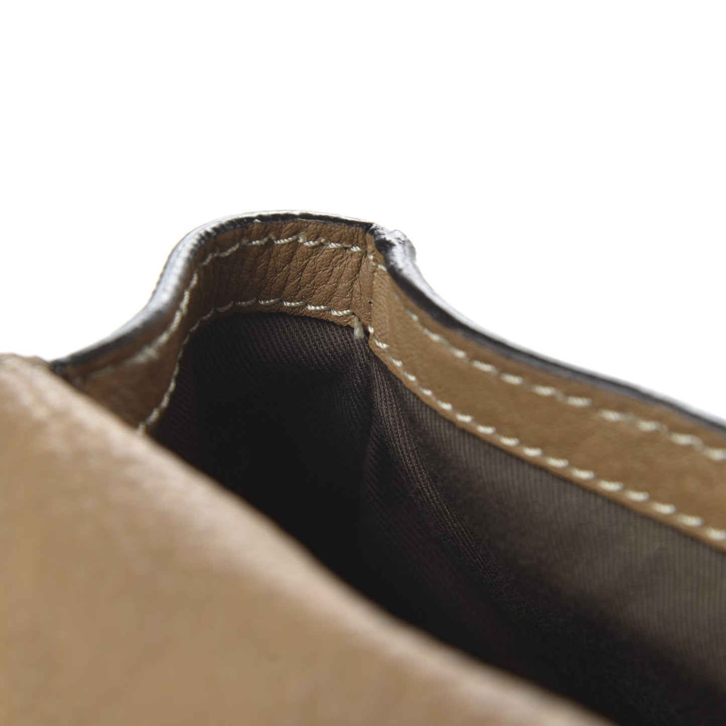 Calfskin Mini Marcie Round Crossbody Bag Nut
