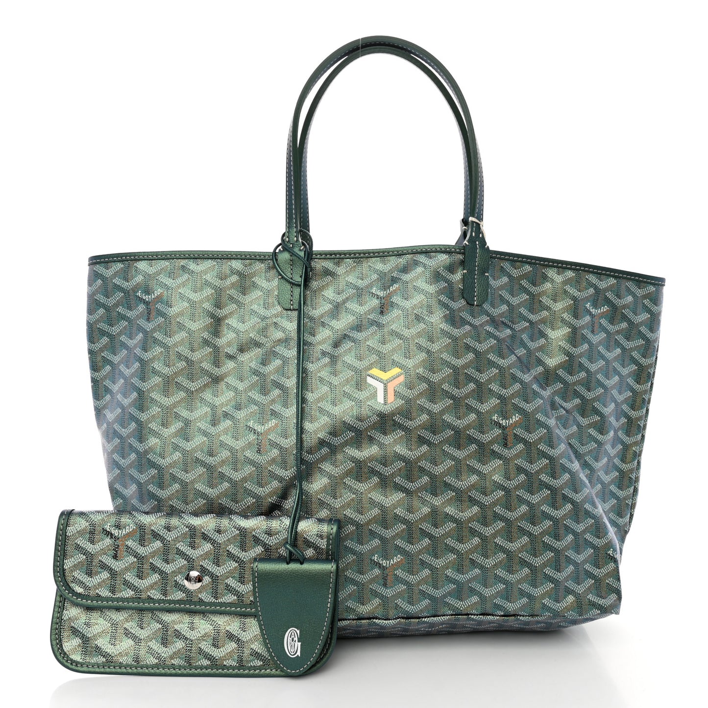 Iridescent Goyardine Saint Louis PM Pearly Green