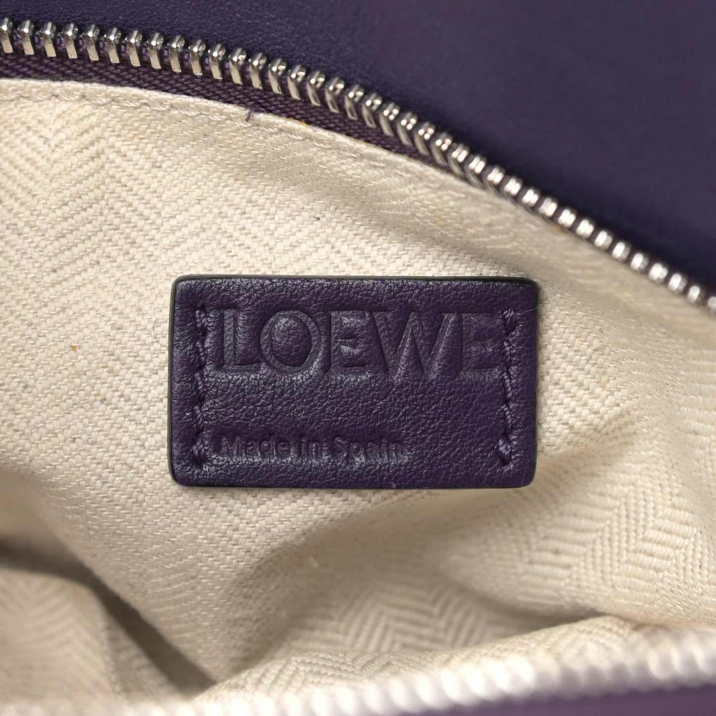 Calfskin Medium Puzzle Bag Purple