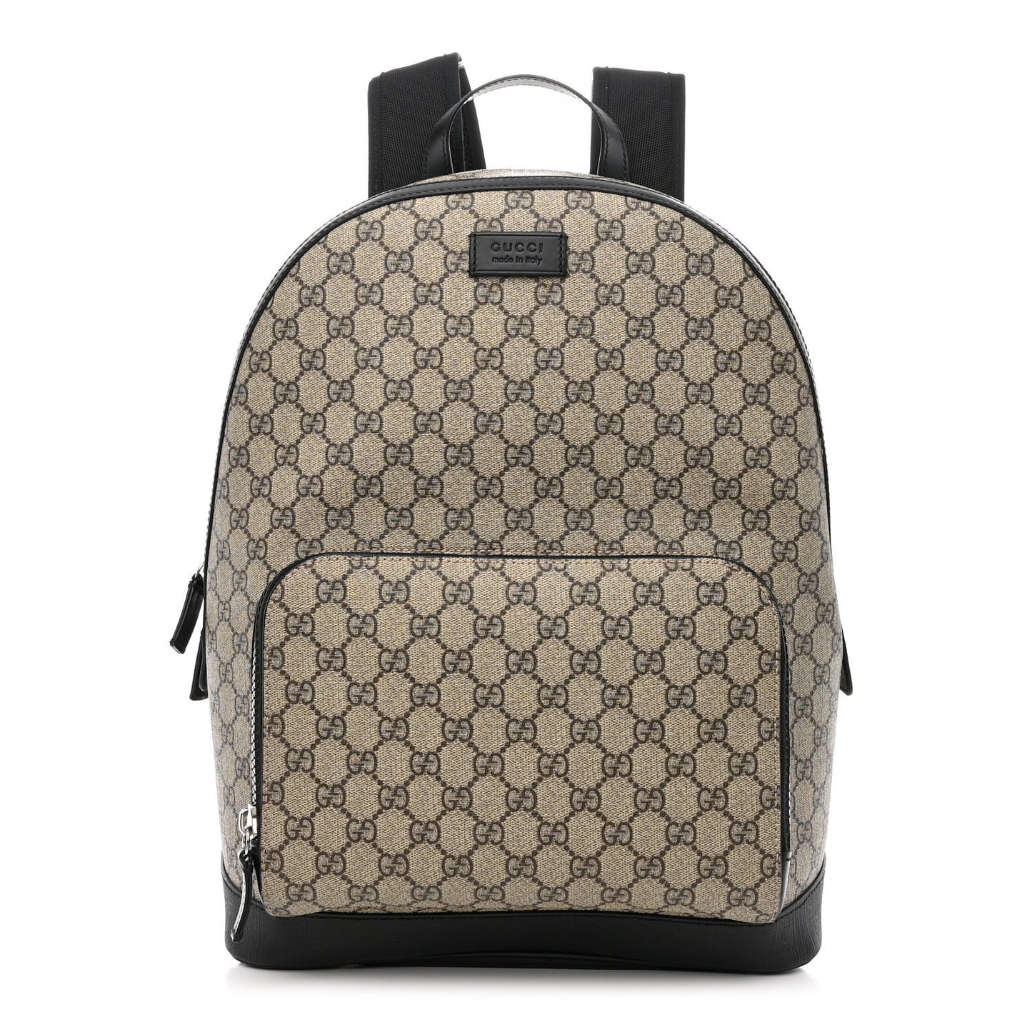 GG Supreme Monogram Medium Backpack Black
