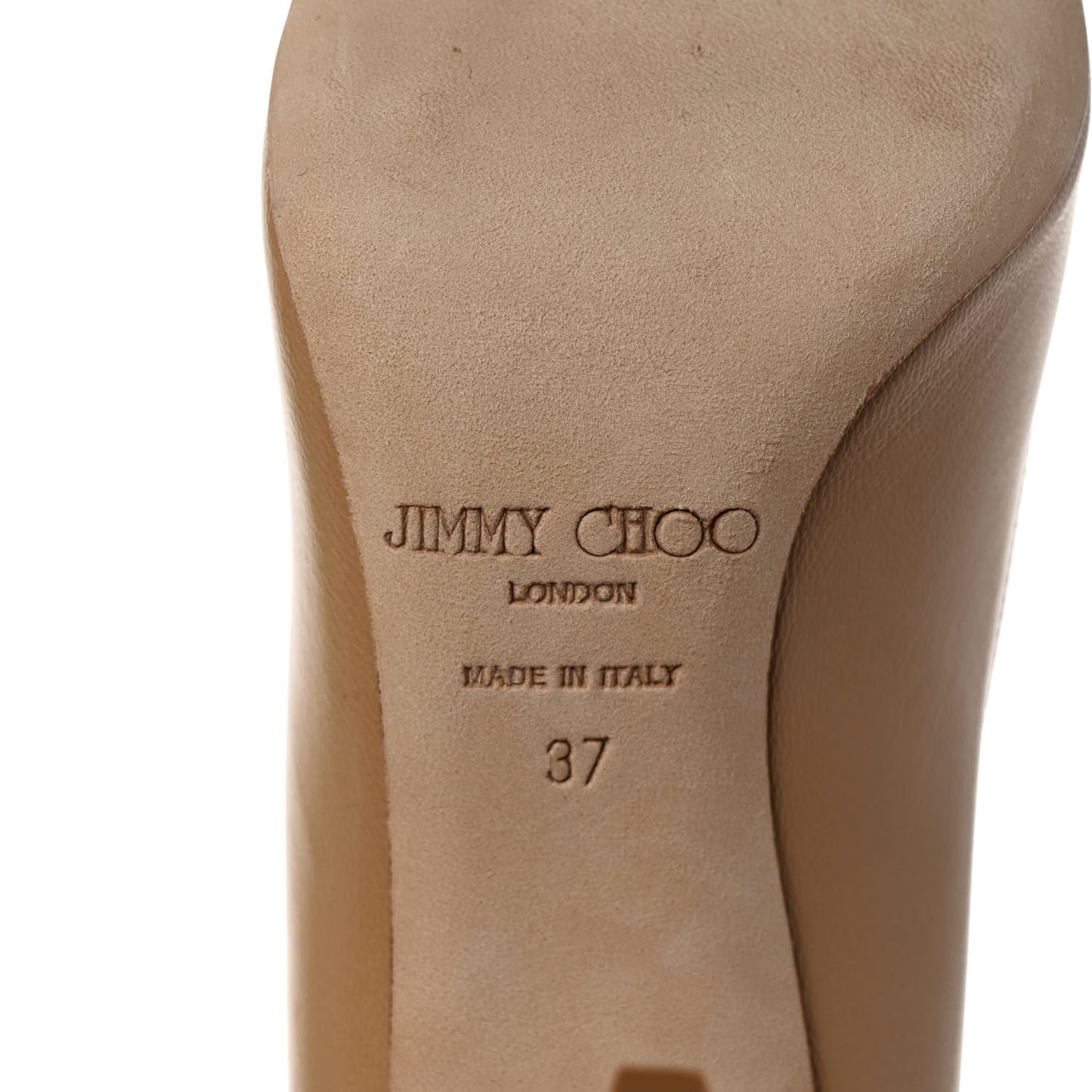 Calfskin Gilbert Round Toe Pumps 37 Nude