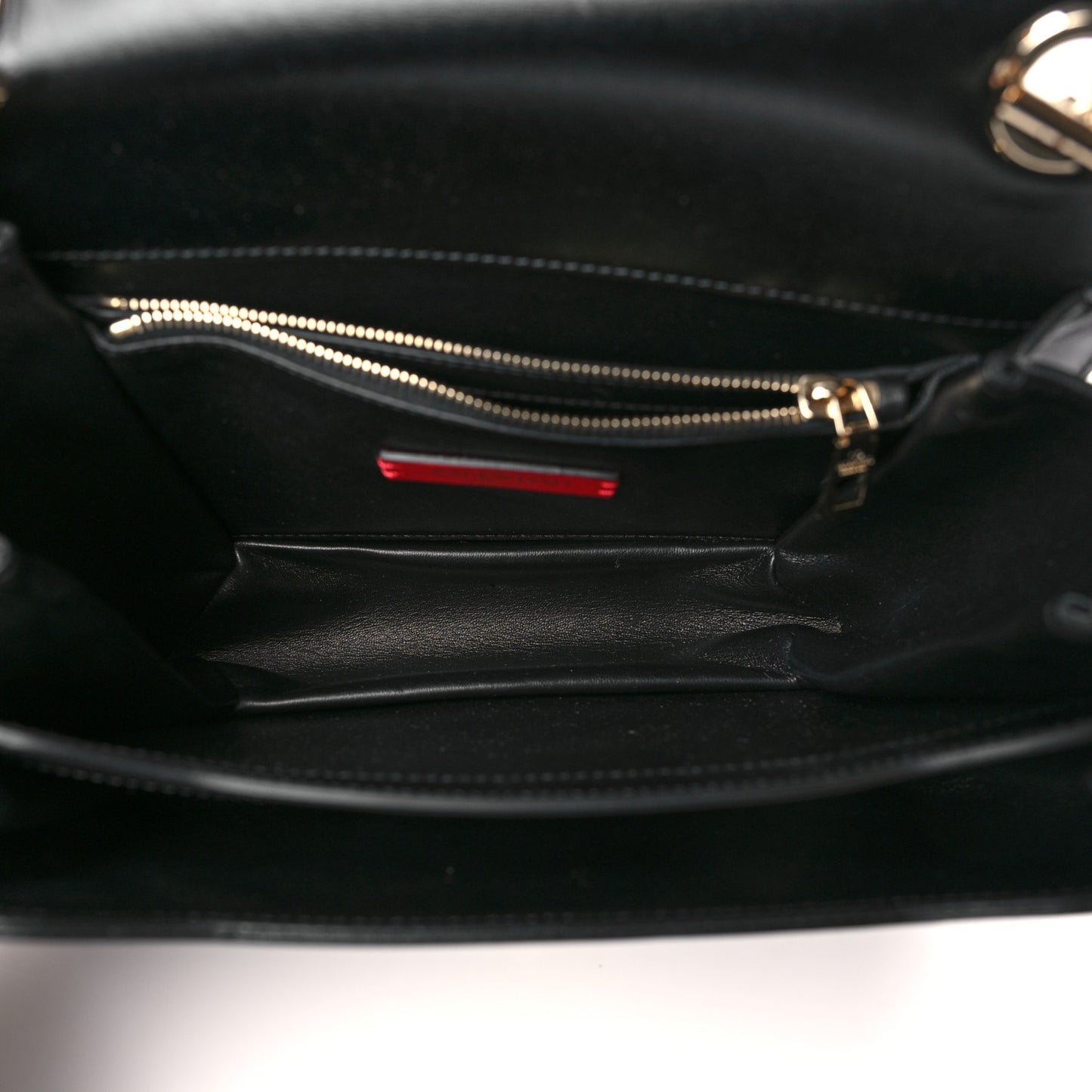 Vitello Rockstud Top Handle Shoulder Bag Black