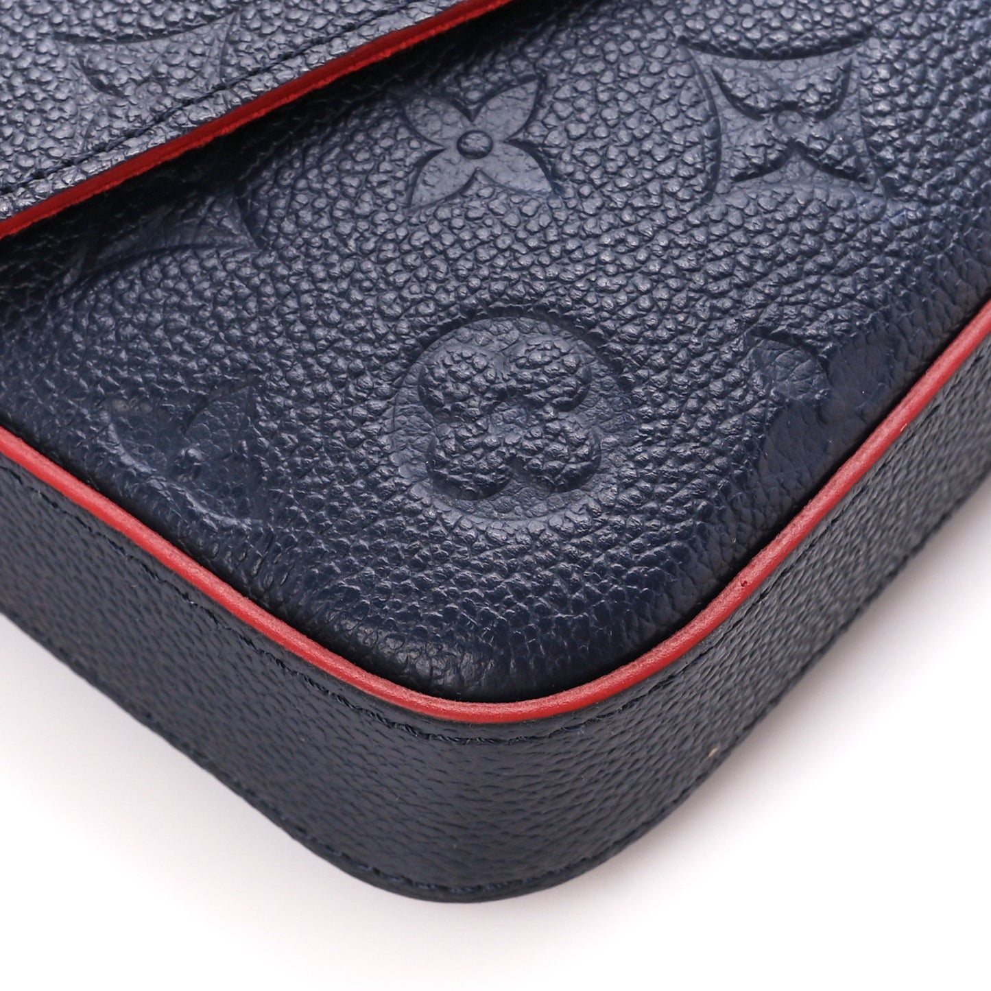 Empreinte Pochette Felicie Chain Wallet Marine Rouge